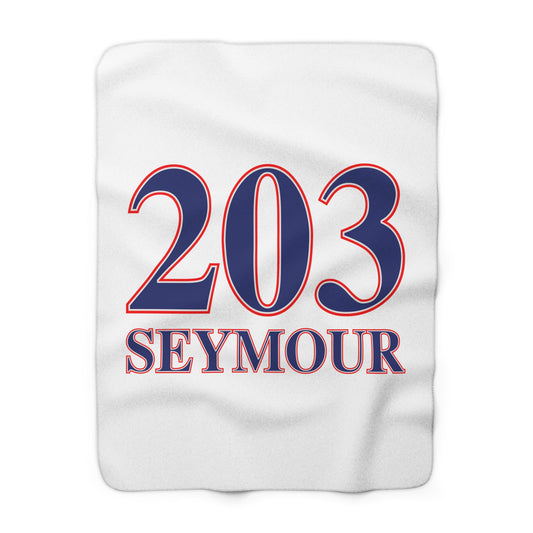 203 Shelton Red White & Blue Sherpa Fleece Blanket