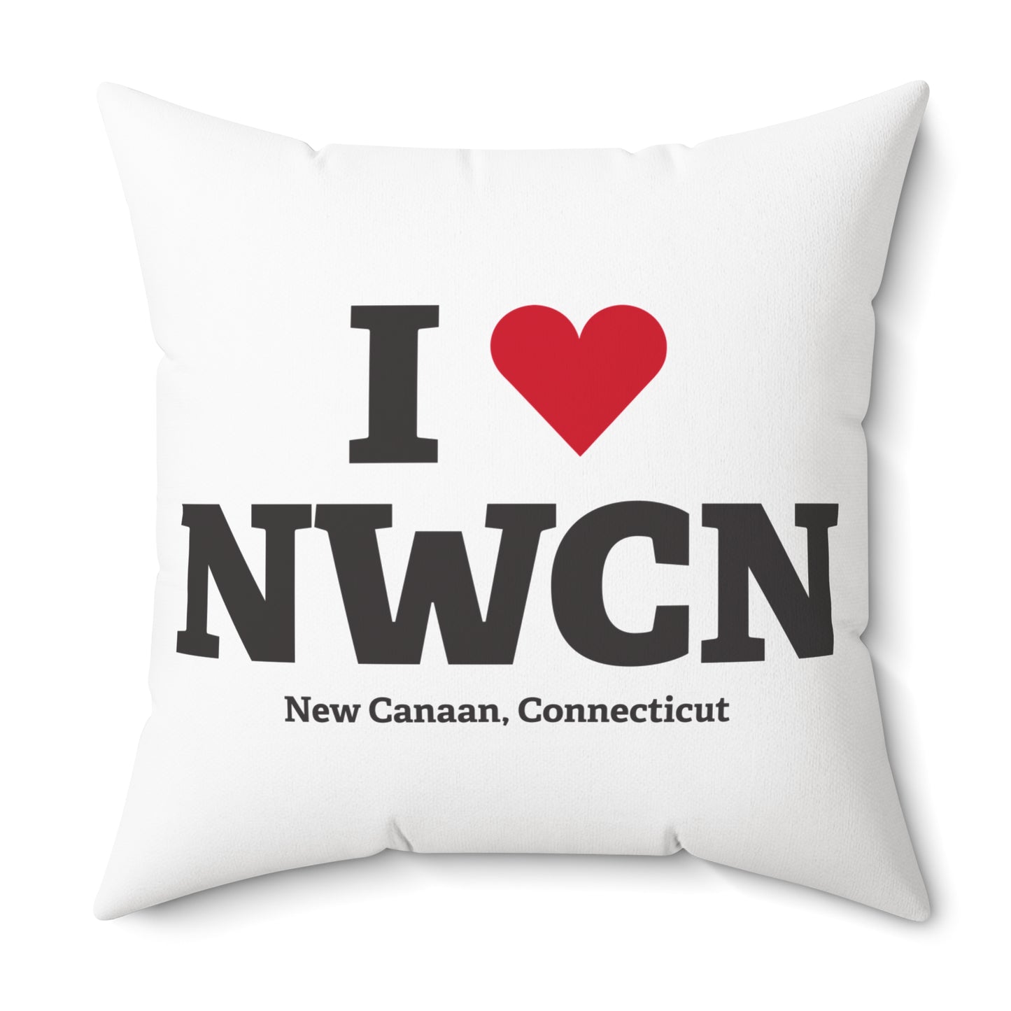 I Heart NWCN Spun Polyester Square Pillow