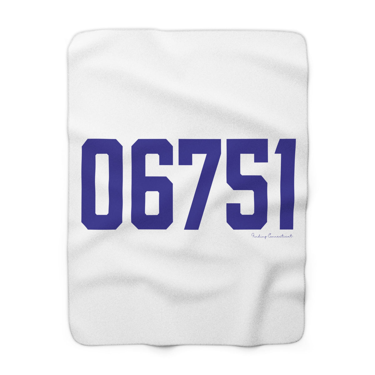 06751 Bethlehem Connecticut Zip Code Sherpa Fleece Blanket