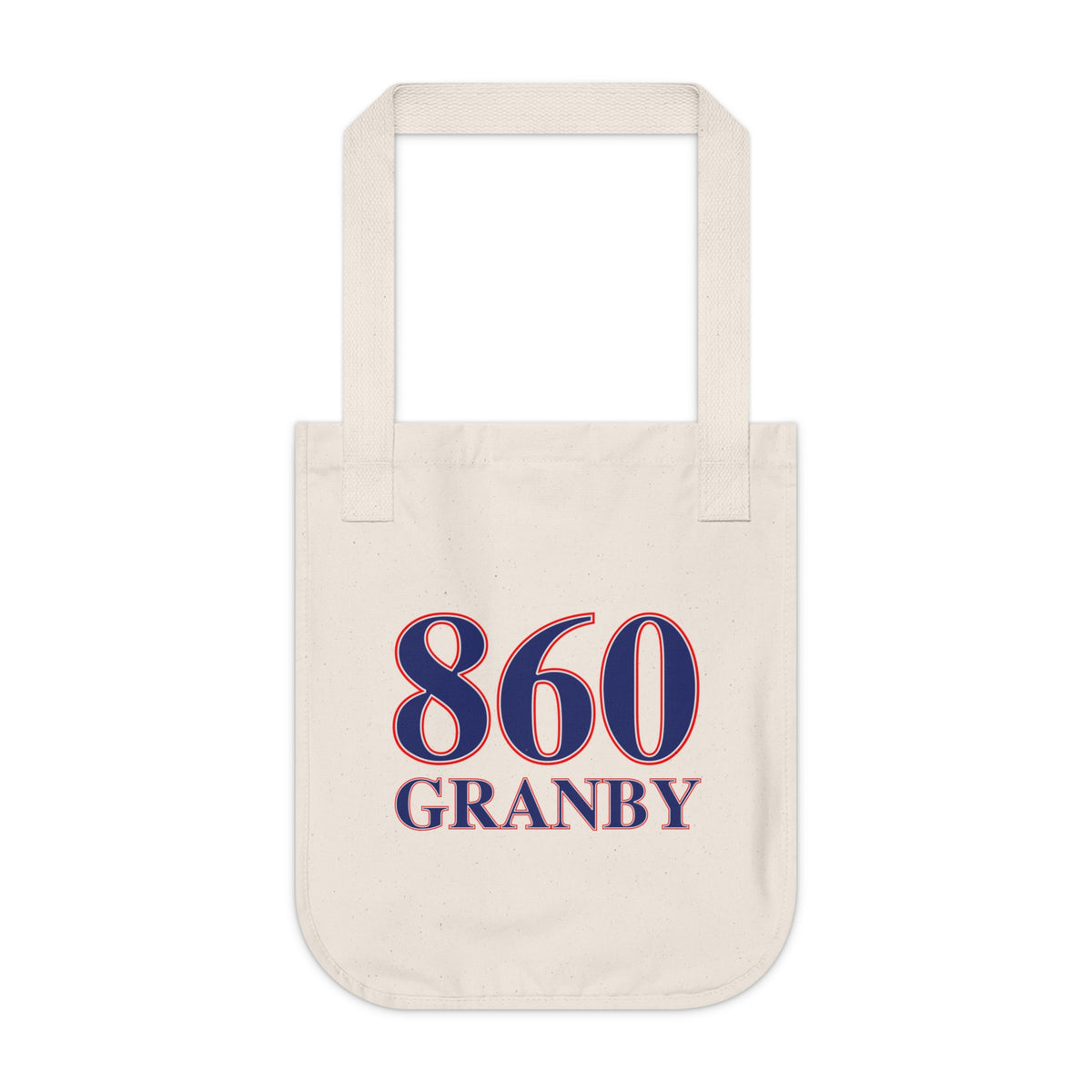 860 Granby Red, White & Blue Organic Canvas Tote Bag