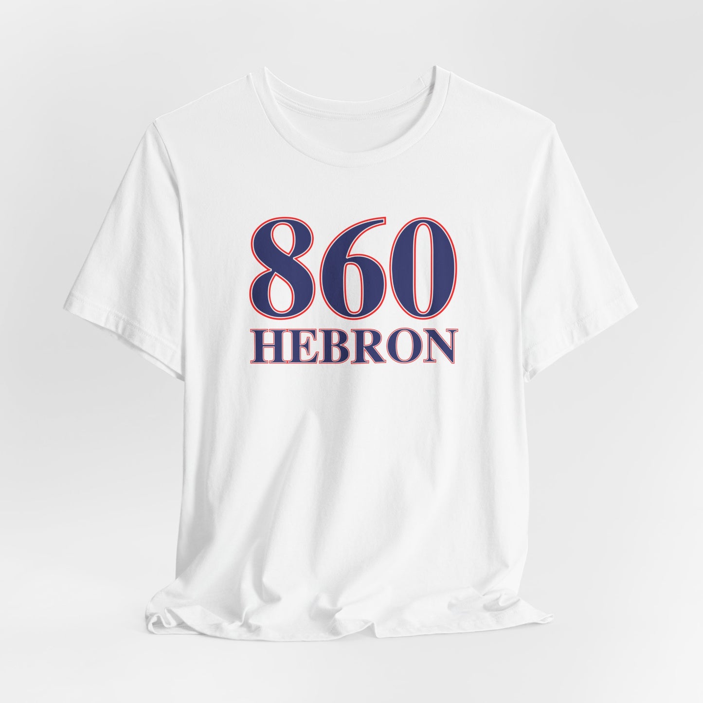 860 Hebron Red White & Blue Unisex Jersey Short Sleeve T-Shirt