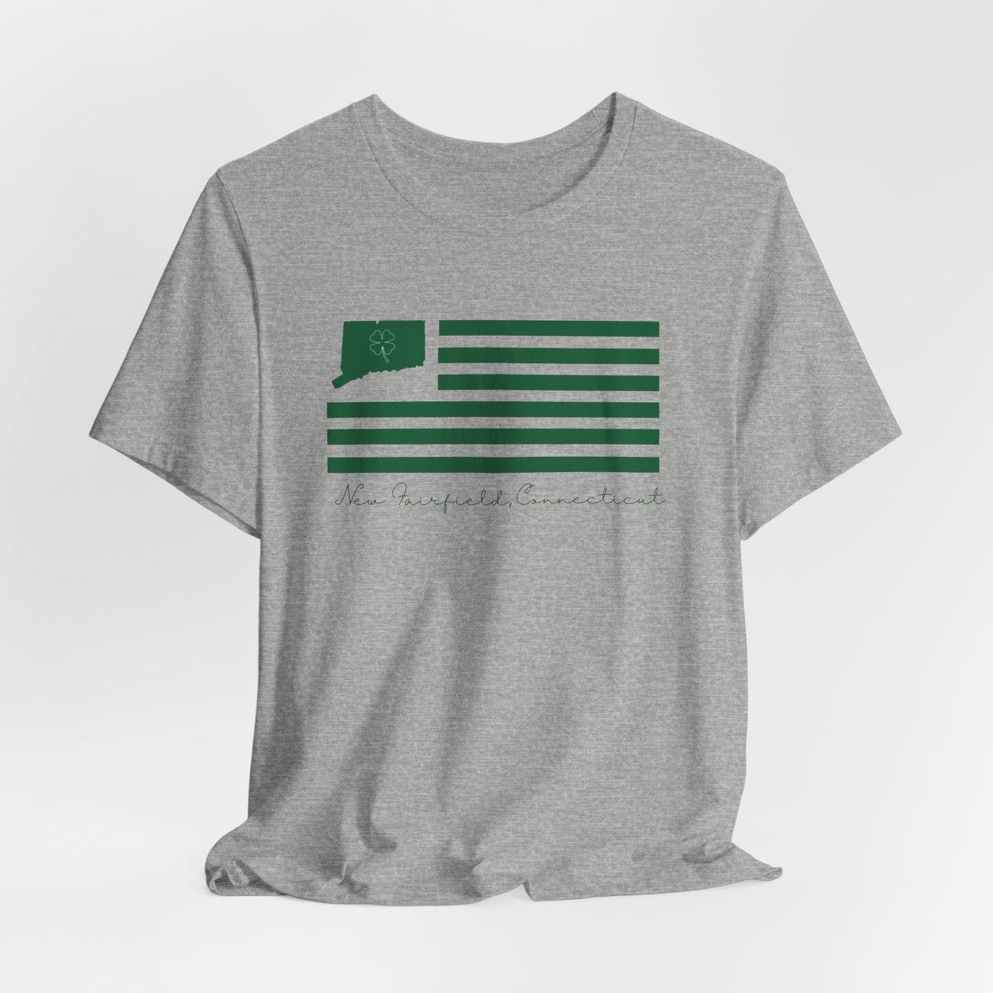 New Fairfield Connecticut St. Patrick’s Day Flag Unisex Jersey Short Sleeve T-Shirt