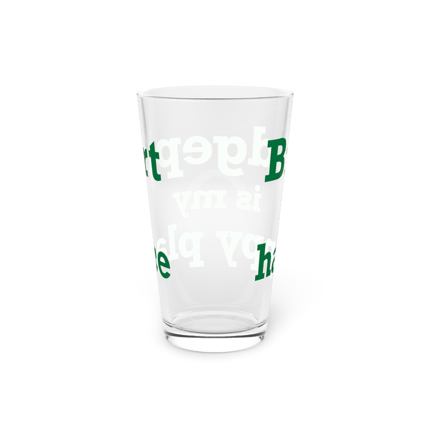 Bridgeport Is My Happy Place Pint Glass, 16oz