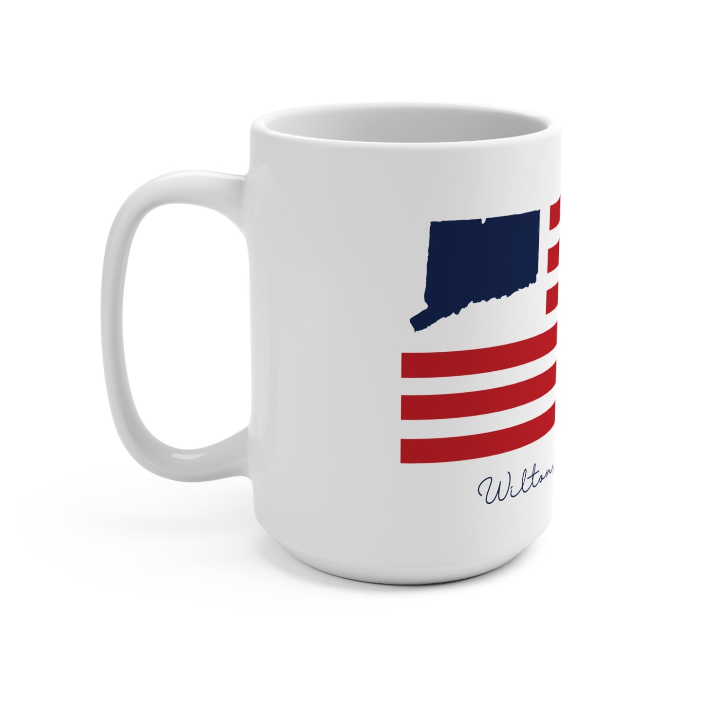 Wilton Connecticut Flag Mug 15oz