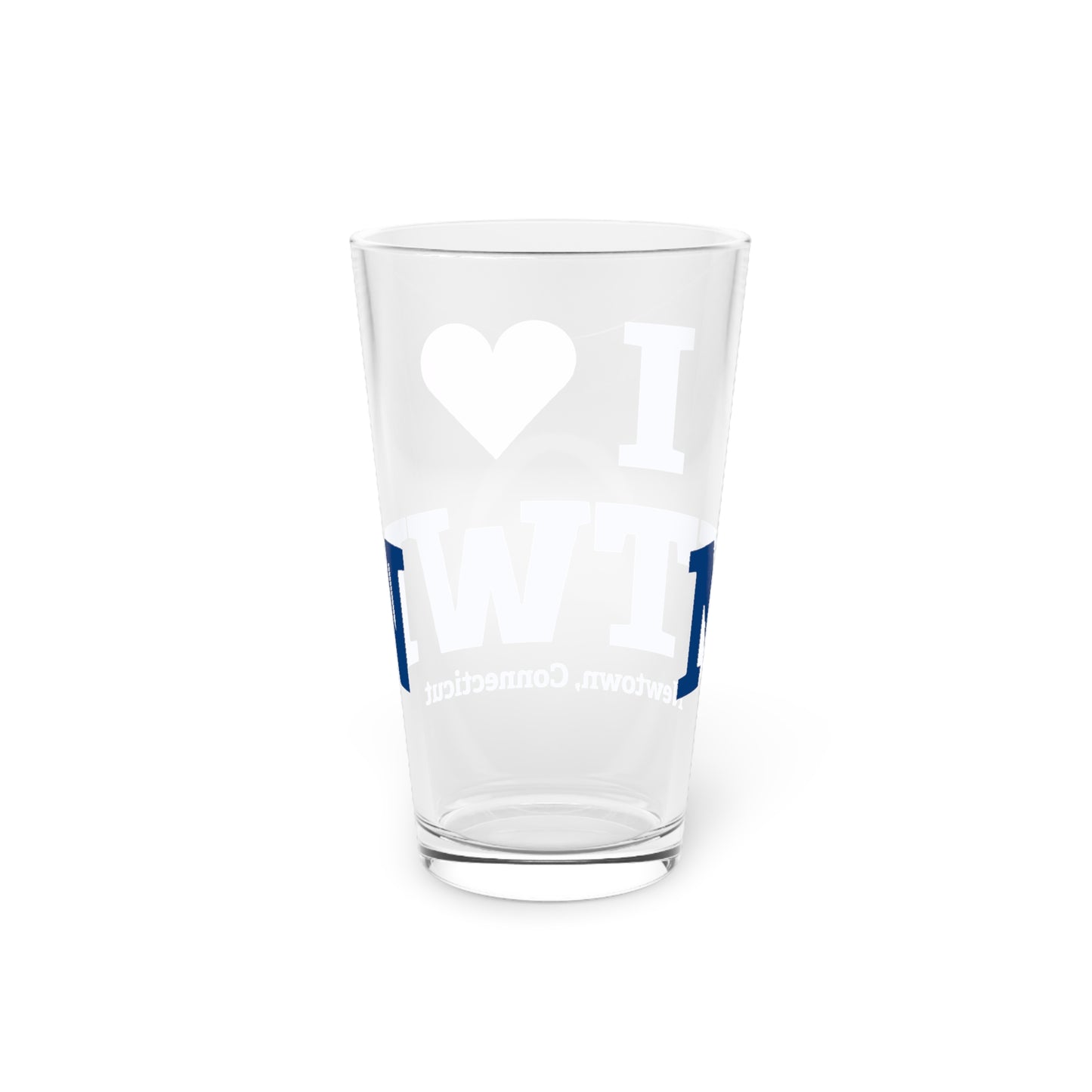 I Heart NTWN Pint Glass, 16oz