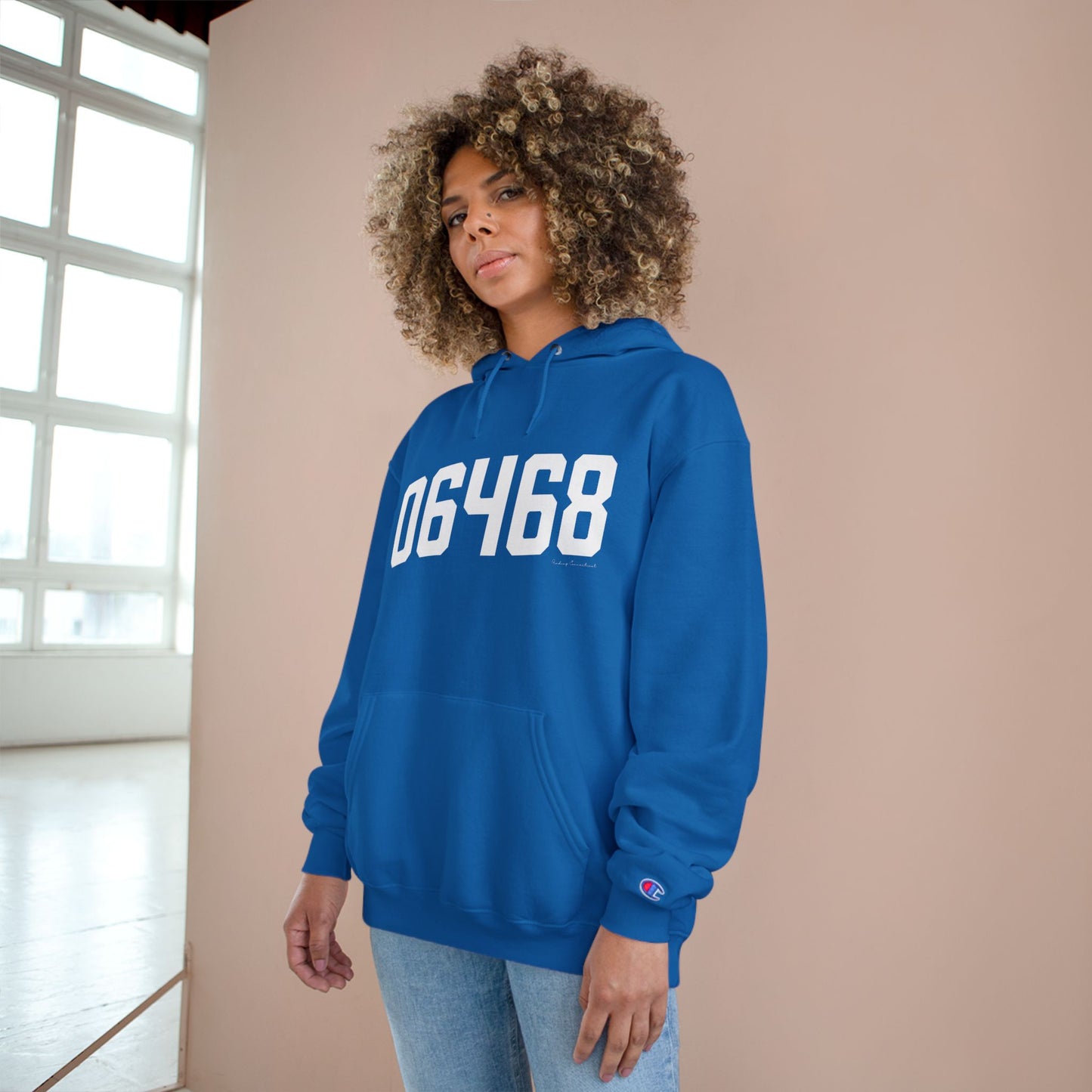 06468 Monroe Connecticut Zip Code Champion Hoodie Sweatshirts