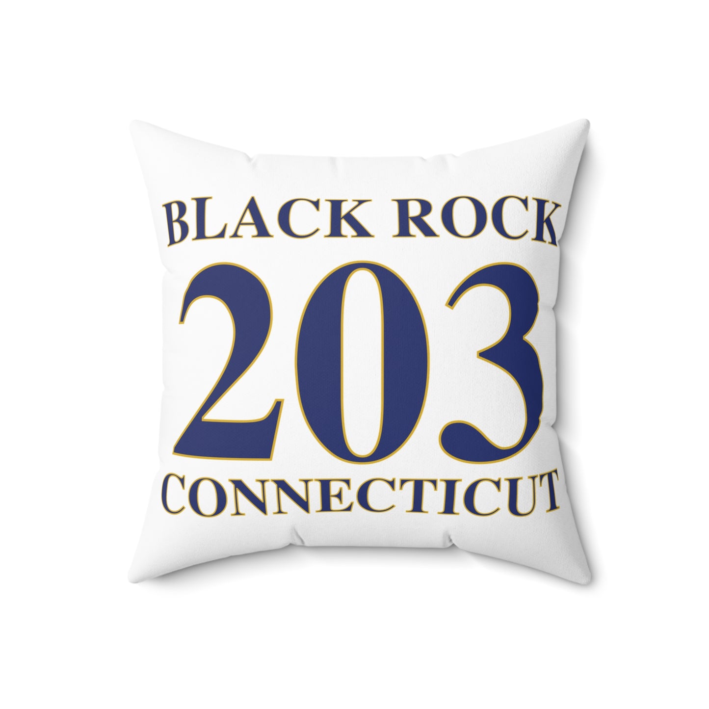 Black Rock 203 Connecticut  Spun Polyester Square Pillow