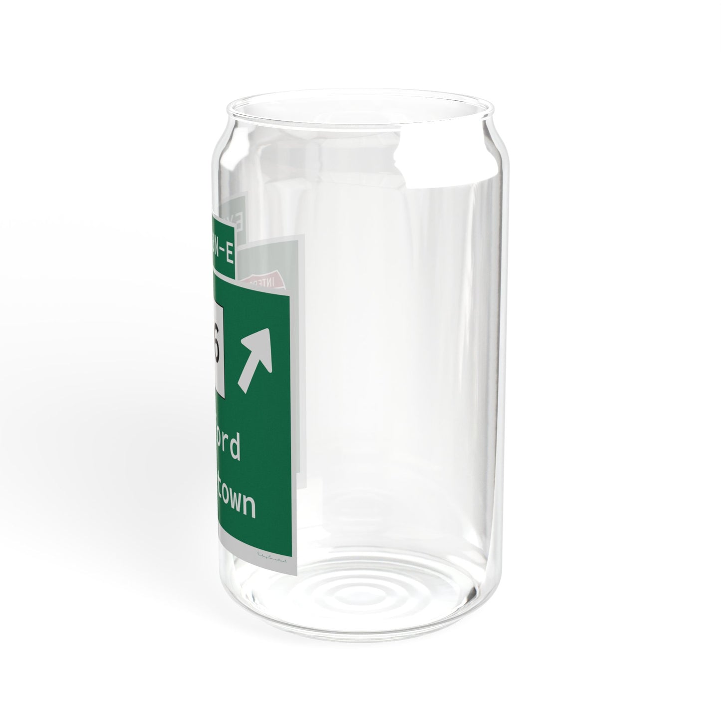 Vintage WCP Exit 68-NE Sign Sipper Glass, 16oz