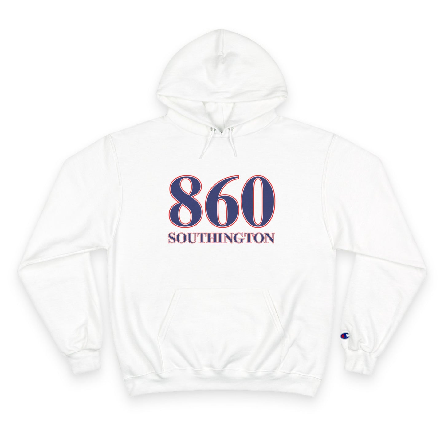 860 Southington Red White & Blue Champion Hoodie
