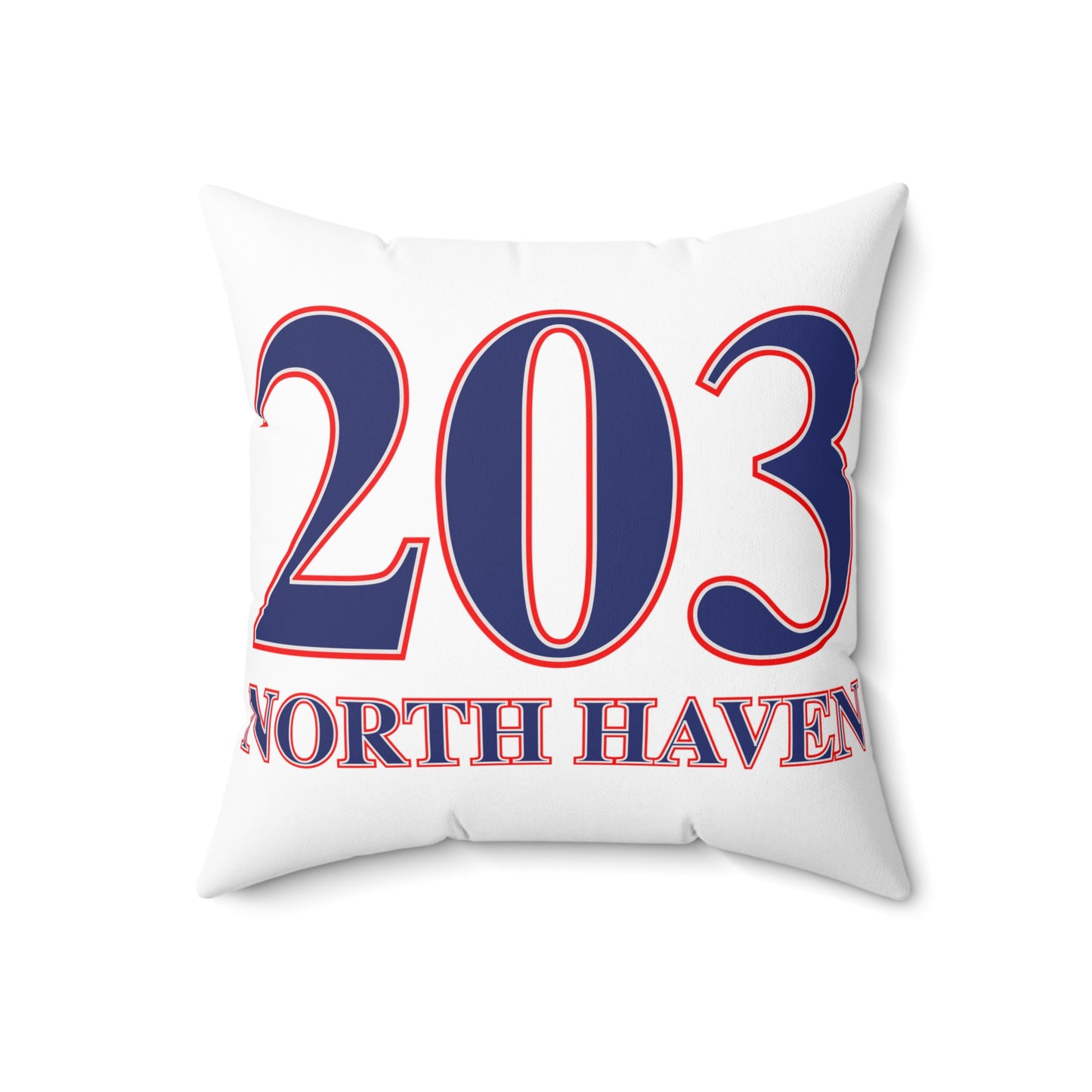 203 North Haven Red White & Blue Spun Polyester Square Pillow