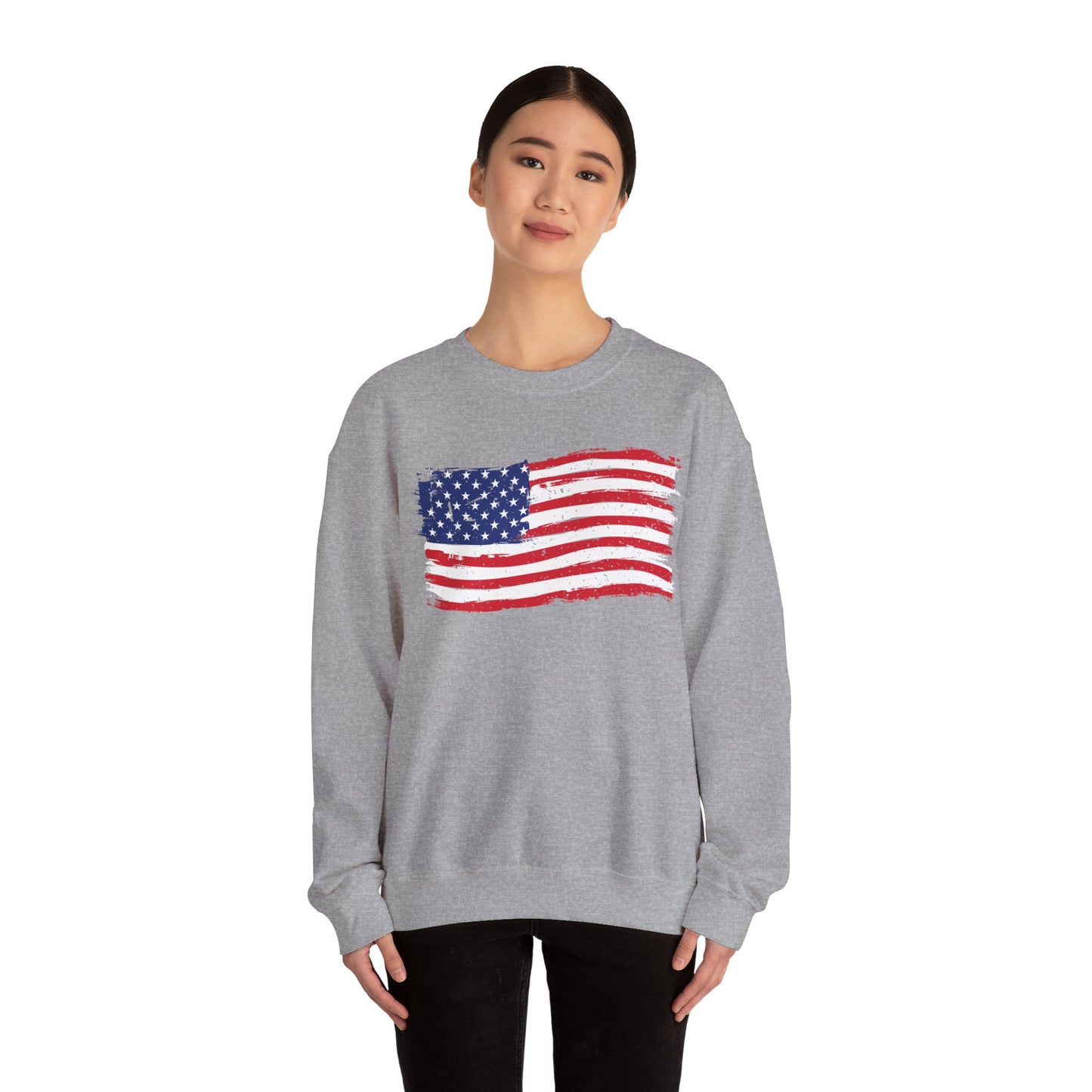 American Flag Unisex Heavy Blend™ Crewneck Sweatshirt