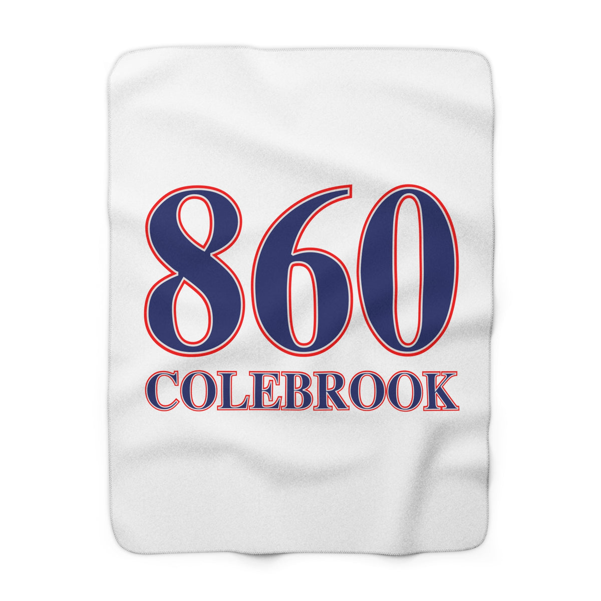 Colebrook Red, White & Blue Sherpa Fleece Blanket