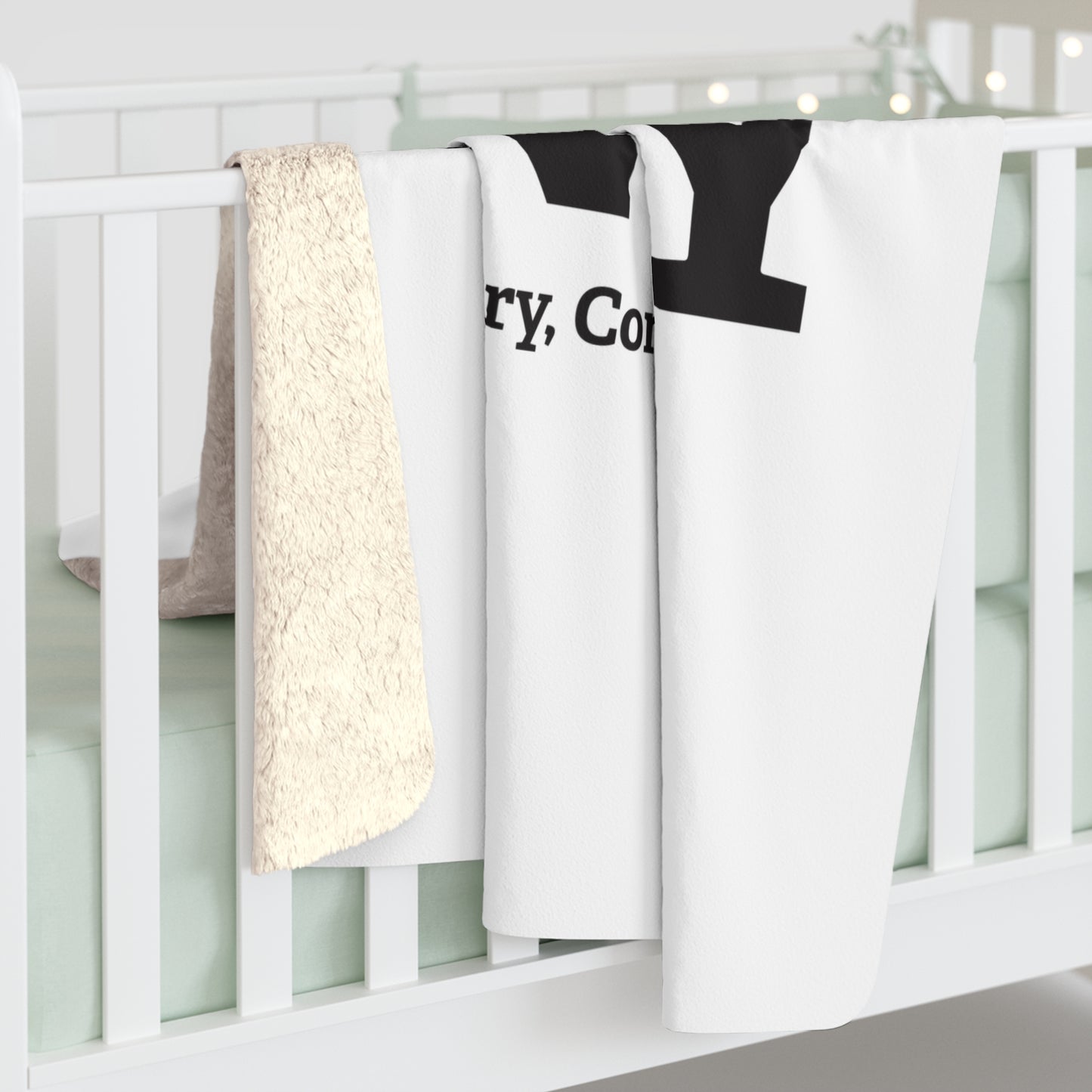 I Heart DNBY Sherpa Fleece Blanket