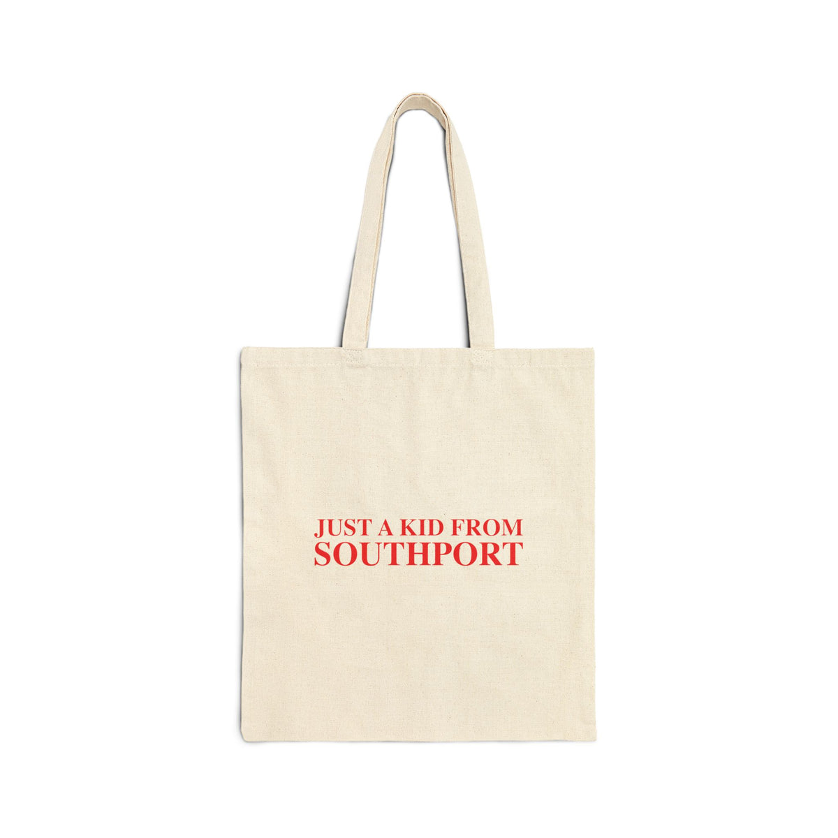 Just a kid from Southport Cotton Canvas Tote Bag