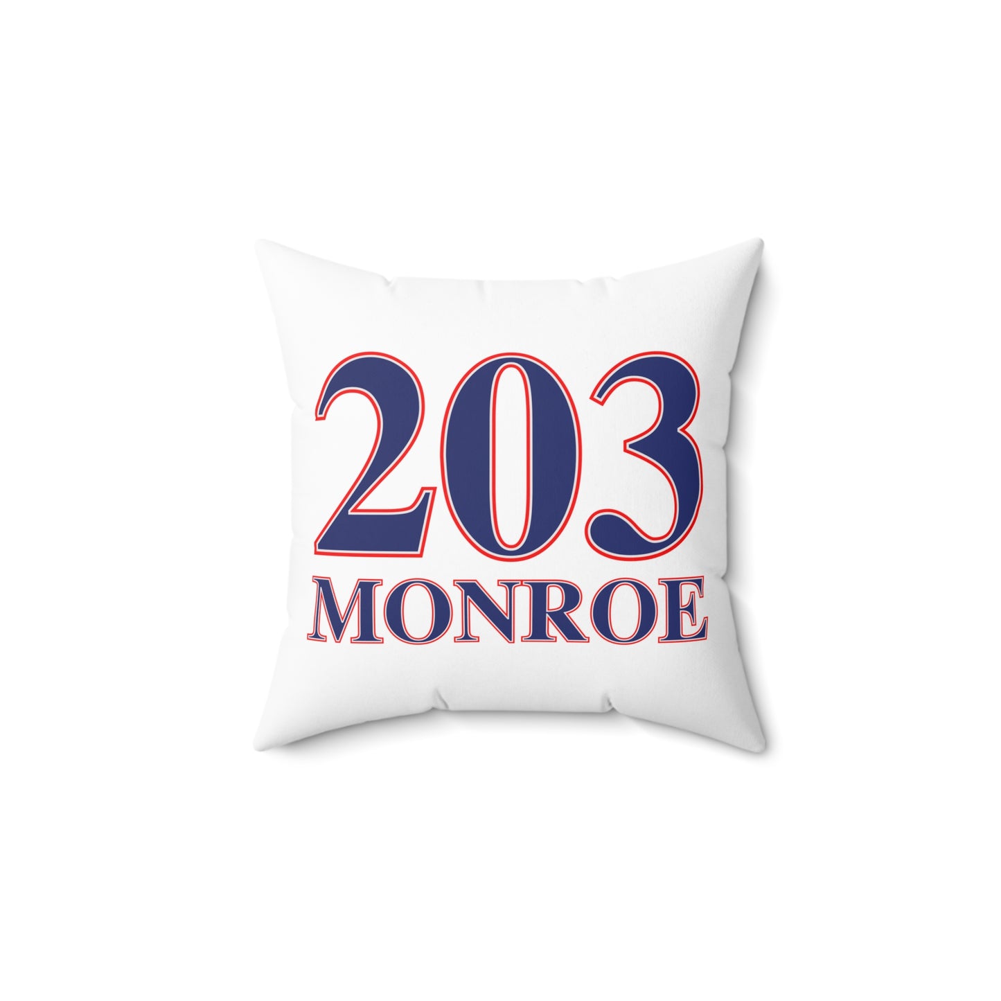 203 Monroe Red White & Blue Spun Polyester Square Pillow
