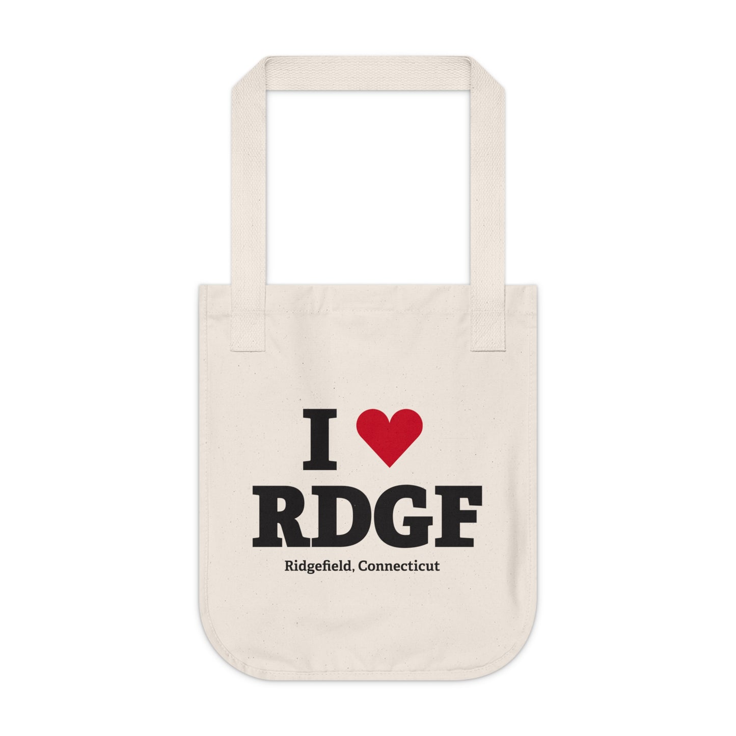 I Heart RDGF Organic Canvas Tote Bag