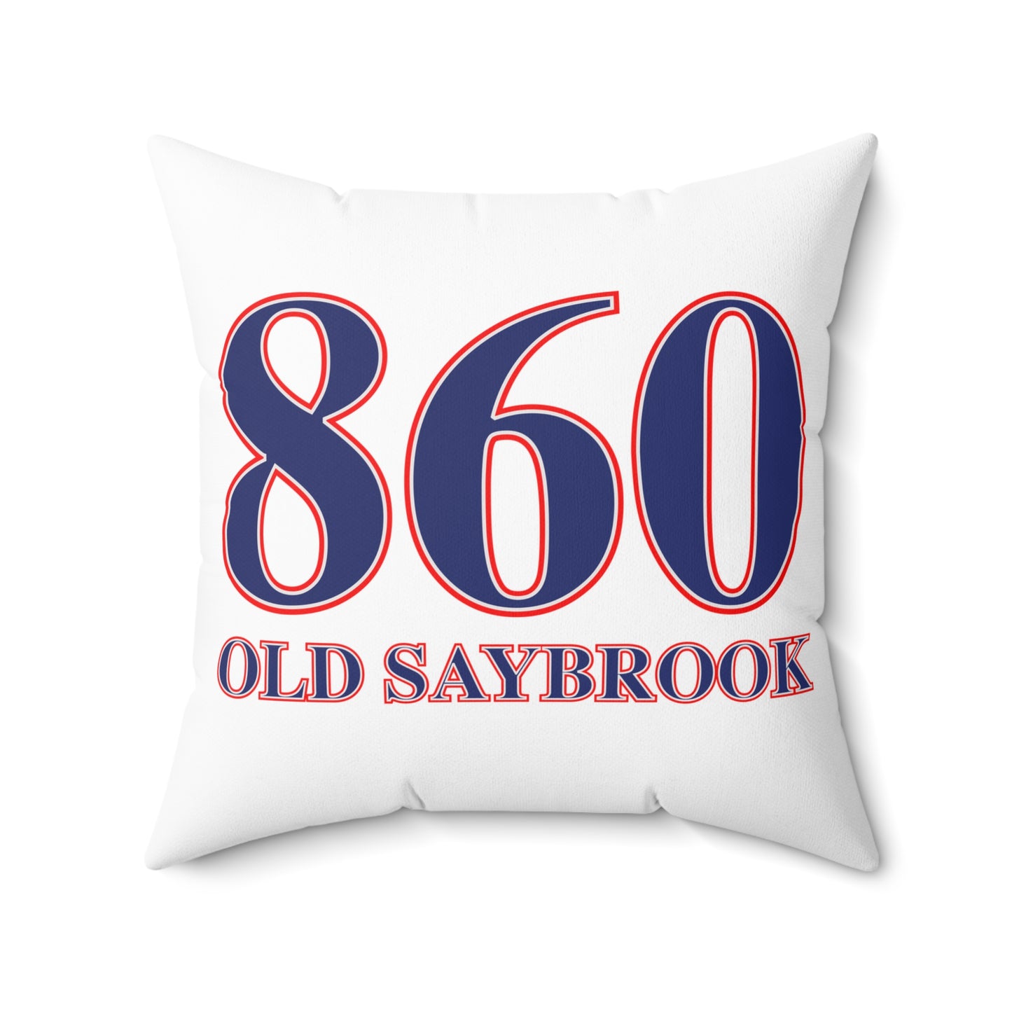 860 Old Saybrook Red, White & Blue Spun Polyester Square Pillow