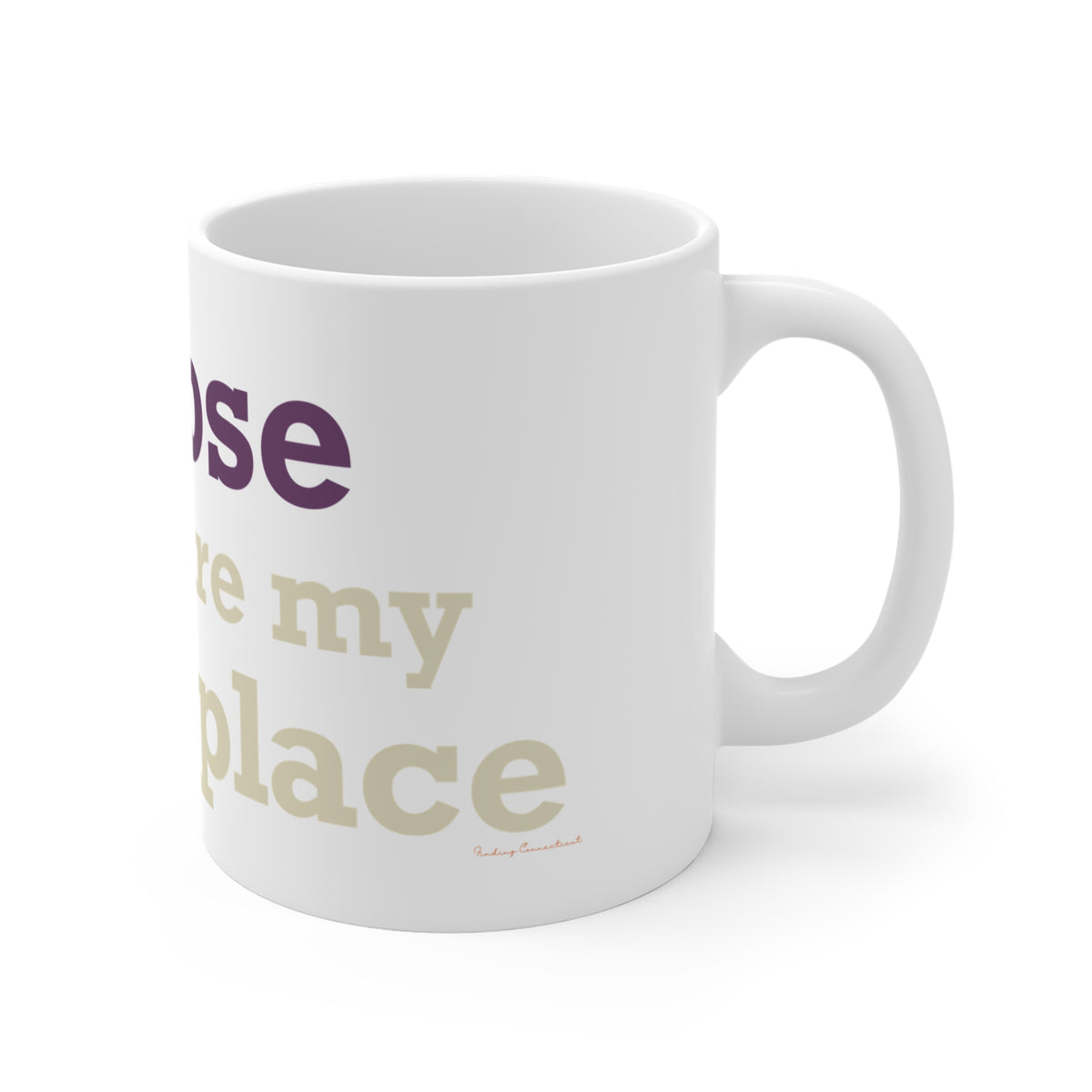 Goose Shows Are My Happy Place - Cream & Purple Mug 11oz