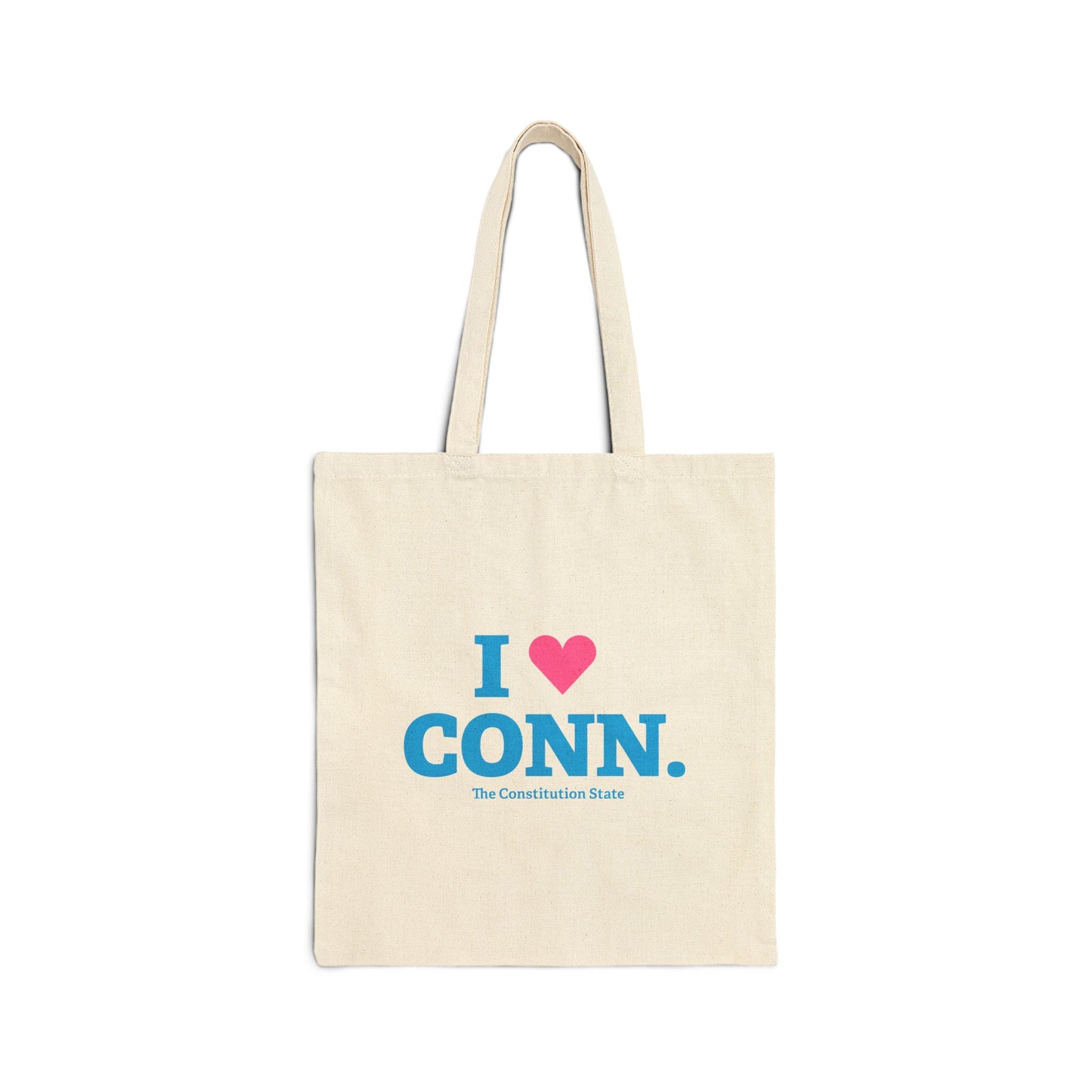 I Heart CONN. Cotton Canvas Tote Bag