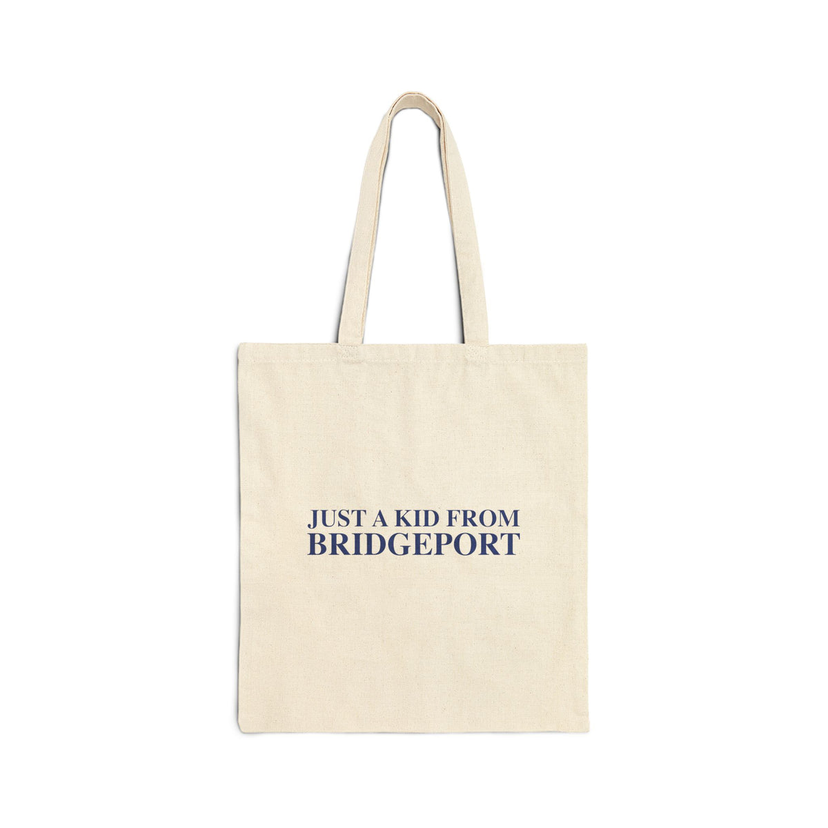 Just a kid from Bridgeport Cotton Canvas Tote Bag
