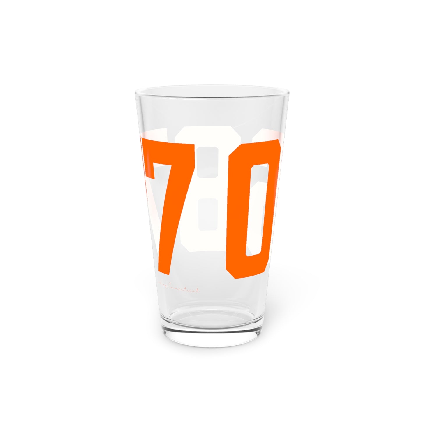 06877 Ridgefield Connecticut Zip Code Pint Glass, 16oz