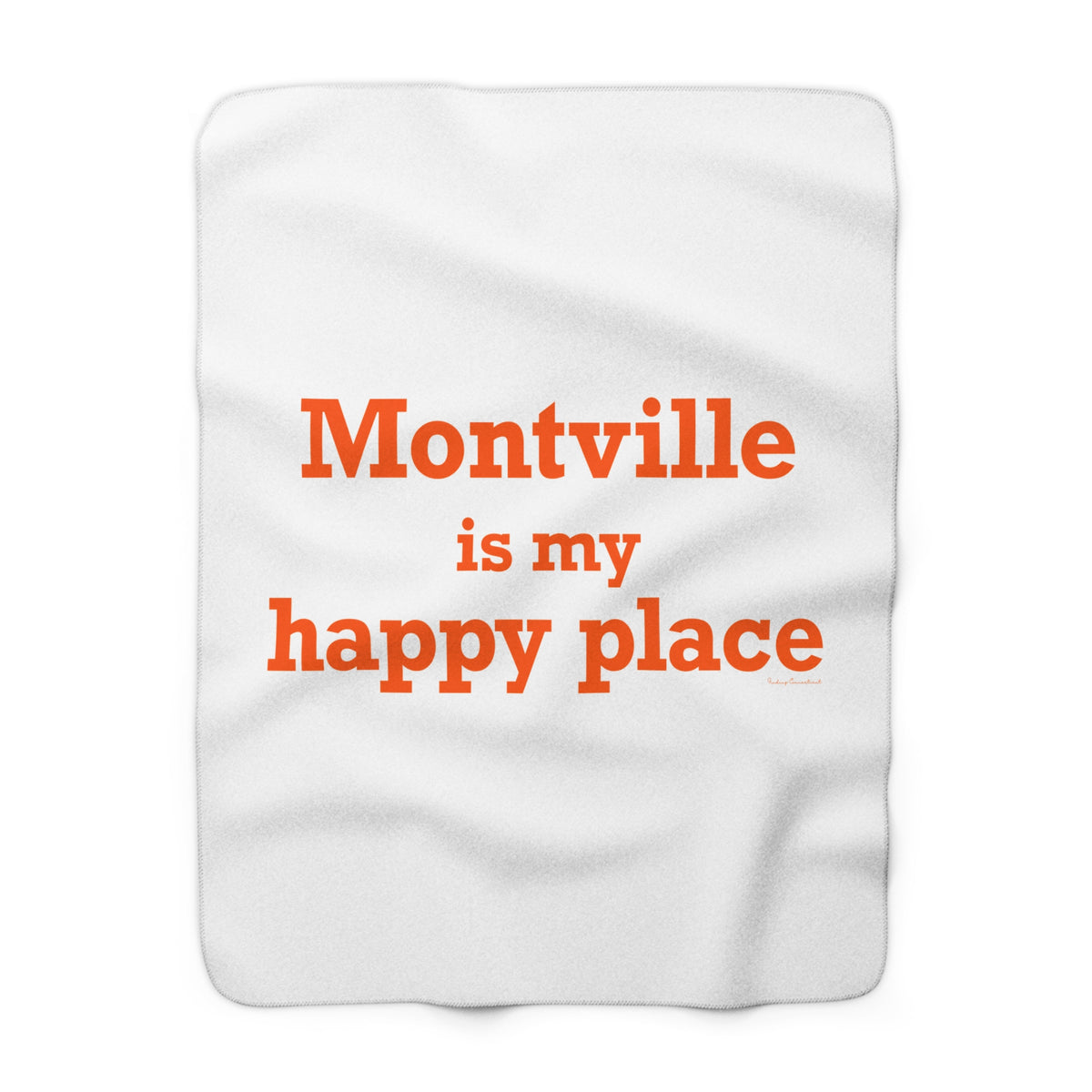Montville is My Happy Place Fleece Blanket