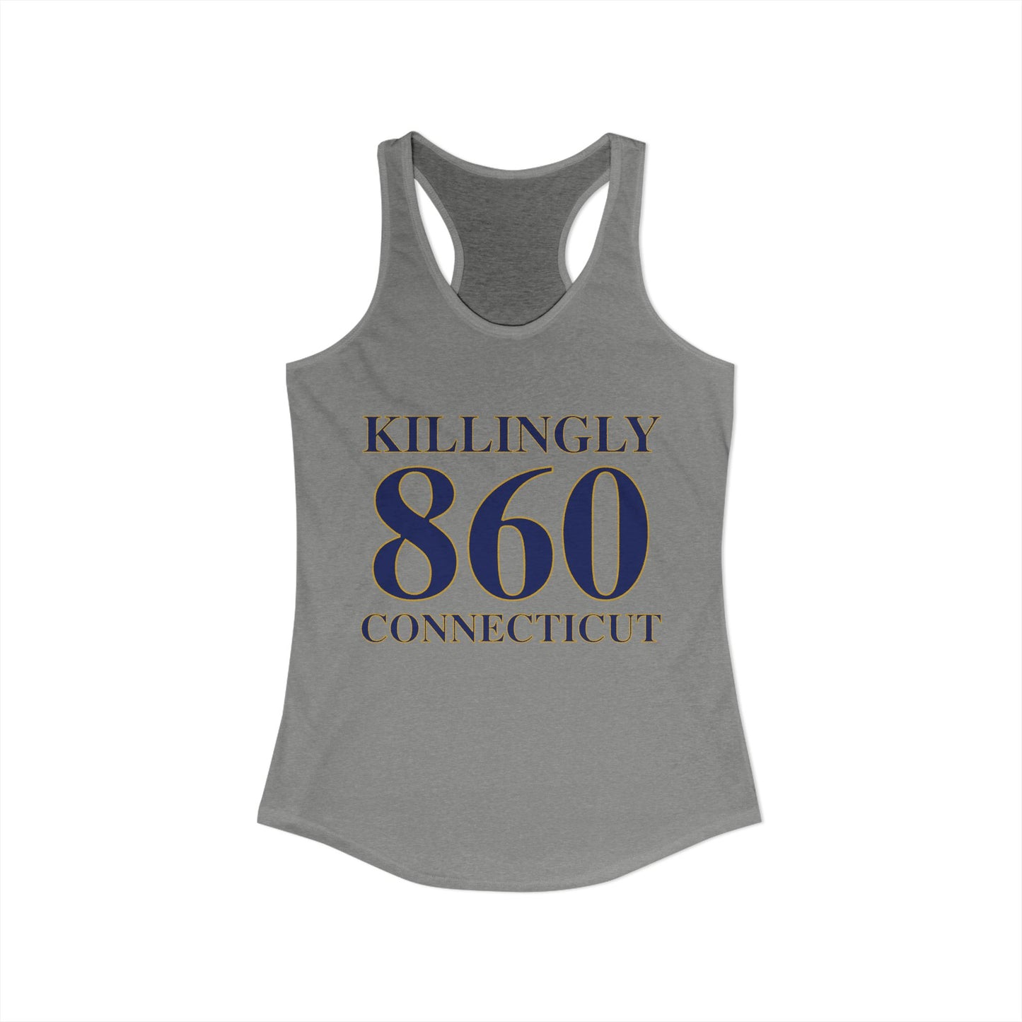 Killingly 860 Connecticut Women's Ideal Racerback Tank Top