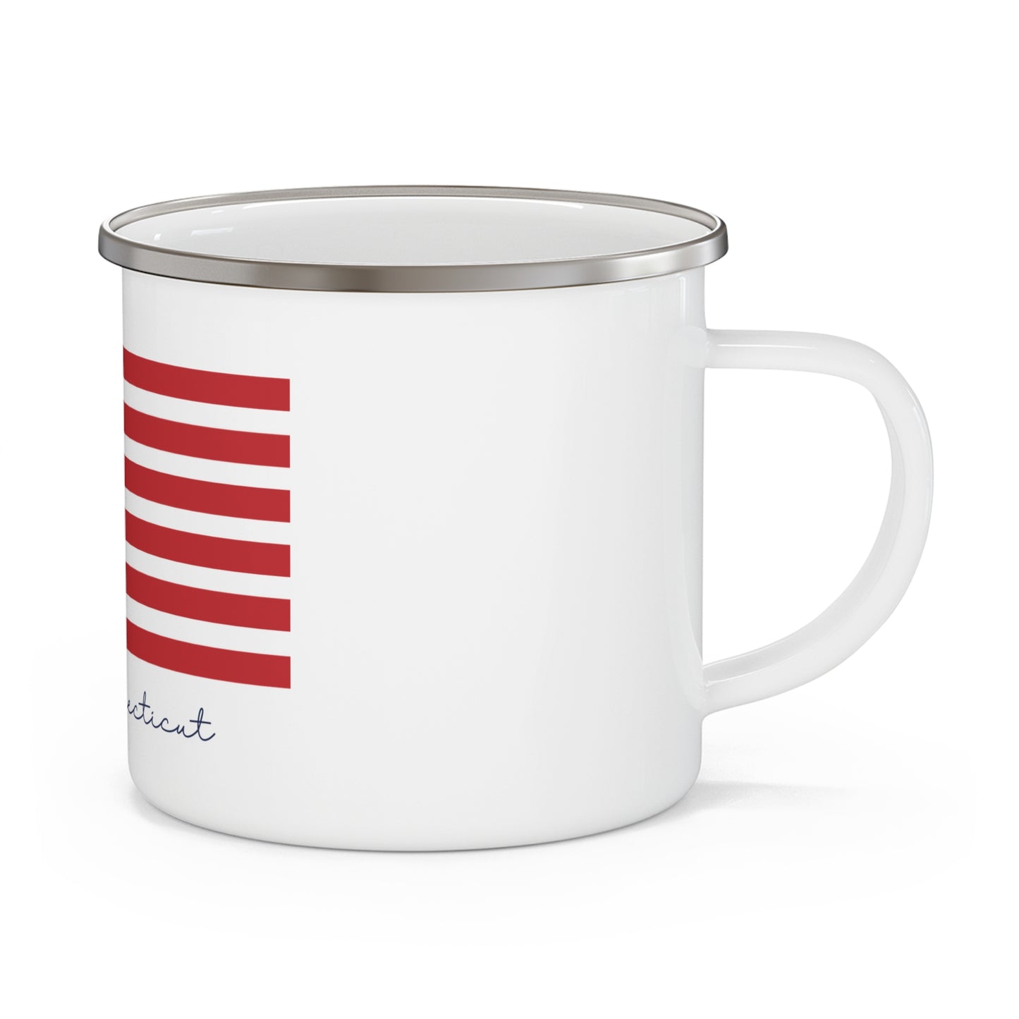 Darien Connecticut Flag Enamel Camping Mug