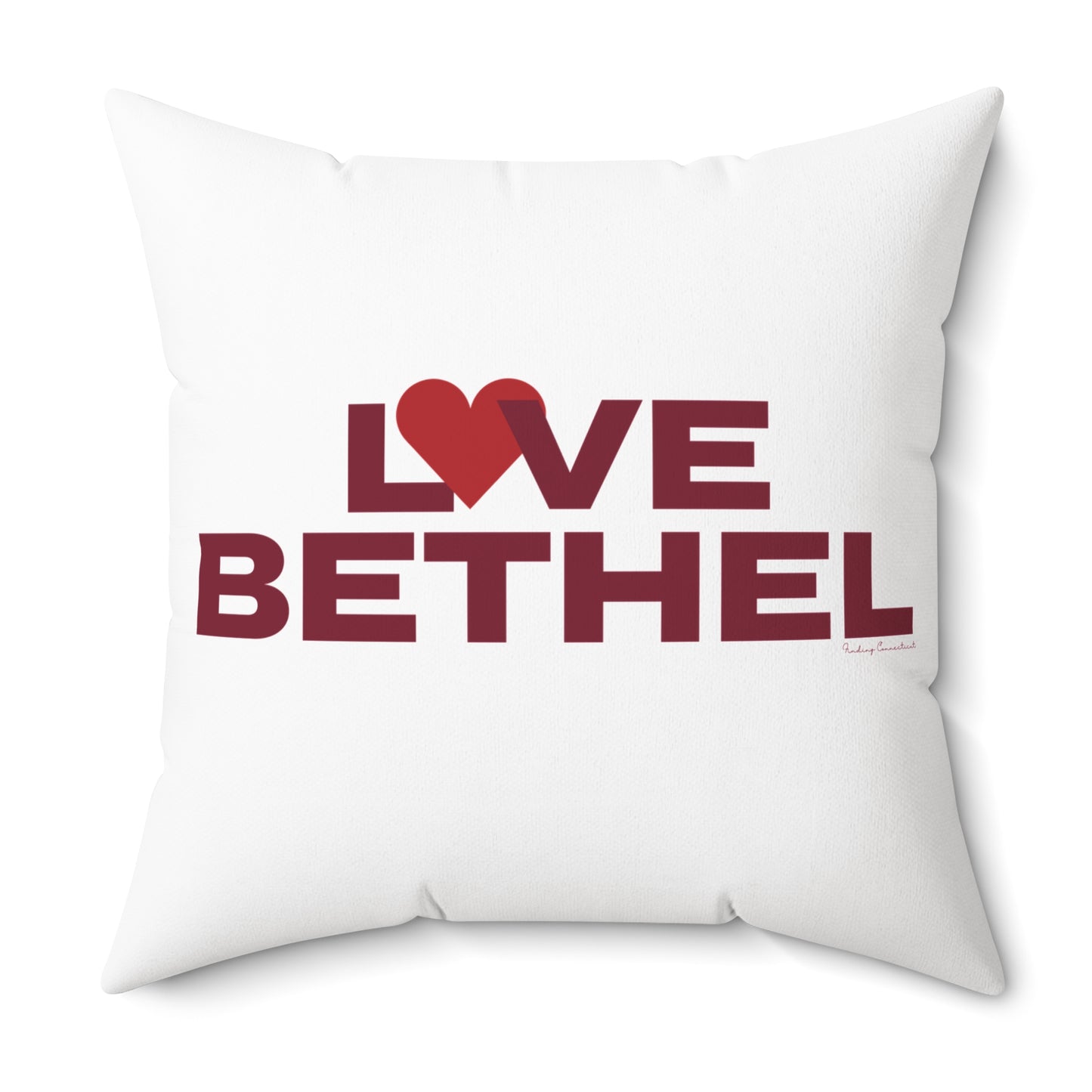 Love Bethel Spun Polyester Square Pillow