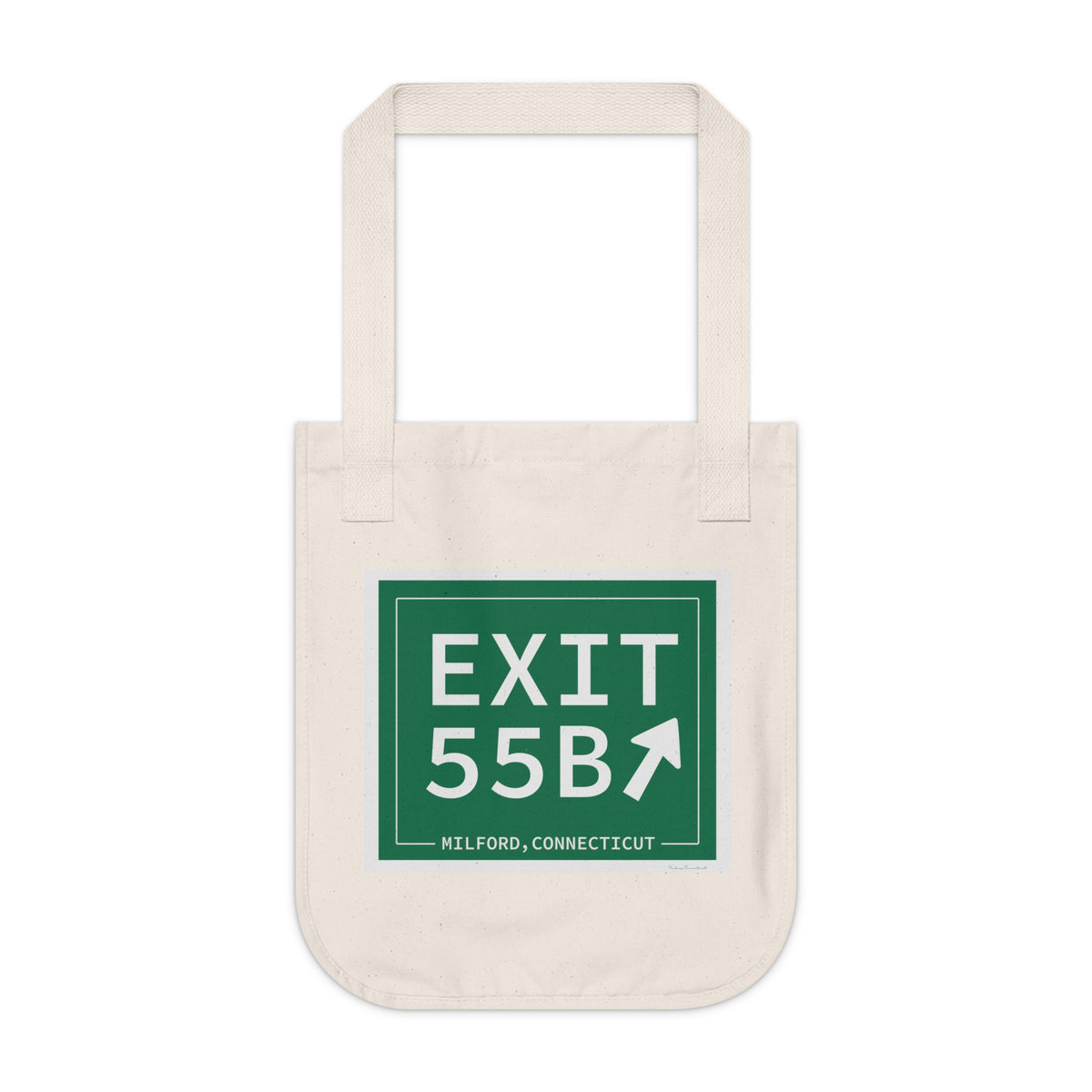 Vintage Exit 55B WCP Sign Organic Canvas Tote Bag