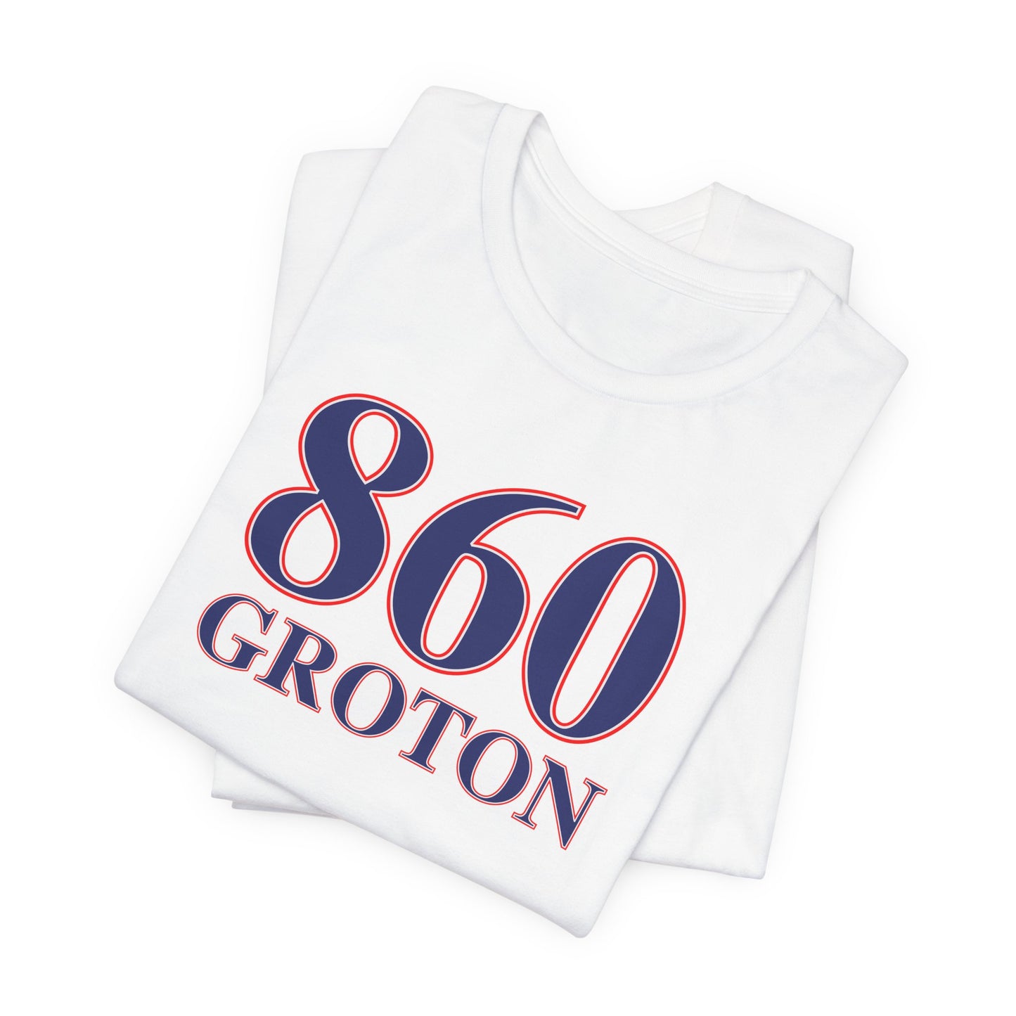 860 Groton Red White & Blue Unisex Jersey Short Sleeve T-Shirt