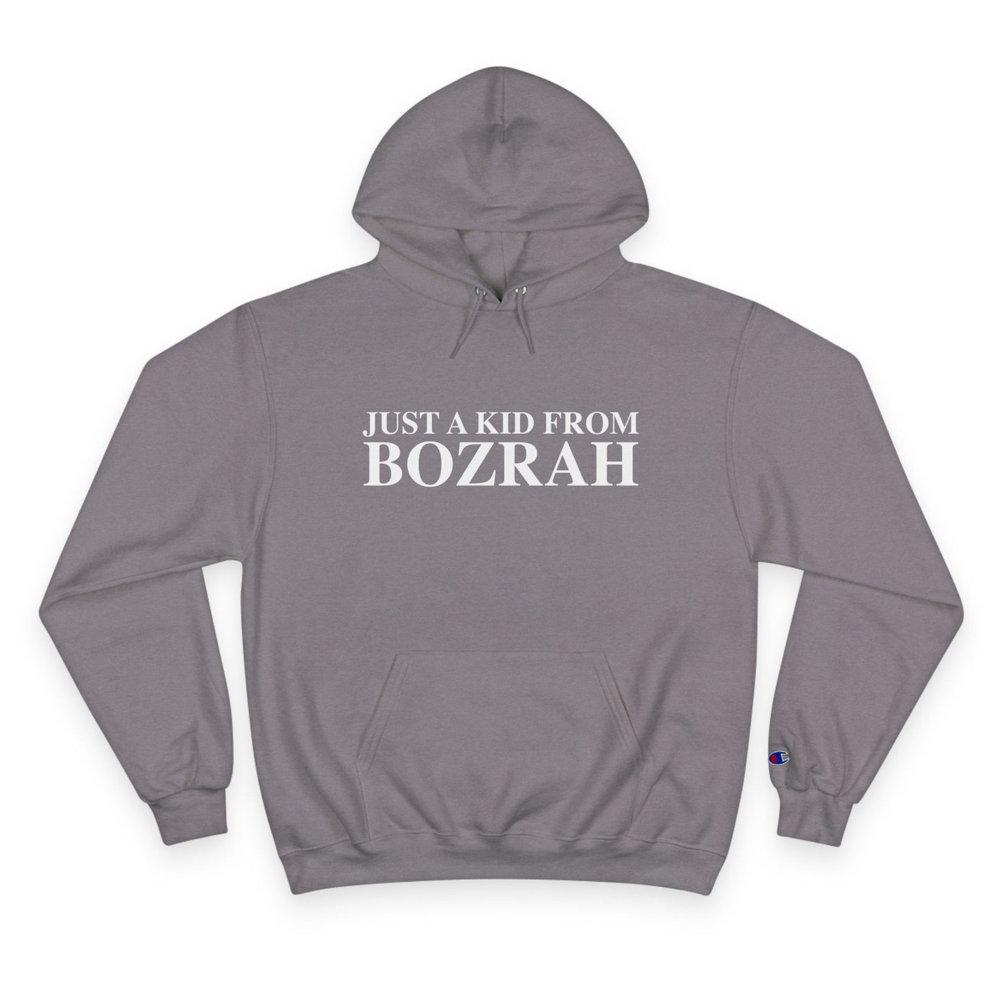 Just a kid from Bozrah Champion Hoodie