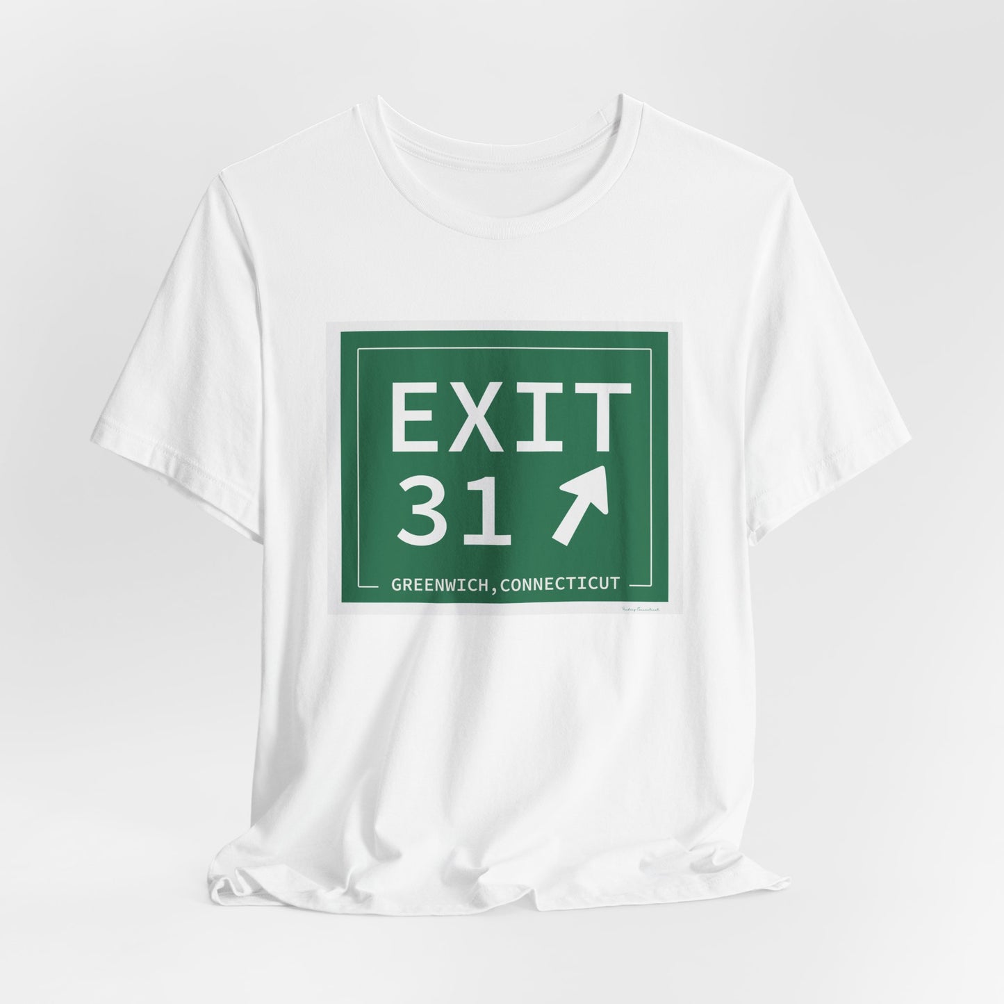 Vintage Exit 31 Merritt Parkway Sign Unisex Jersey Short Sleeve T-Shirt
