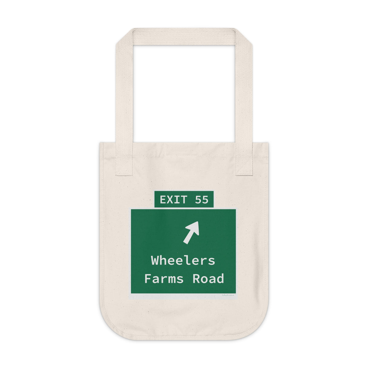 Vintage WCP Exit 55 Sign Organic Canvas Tote Bag