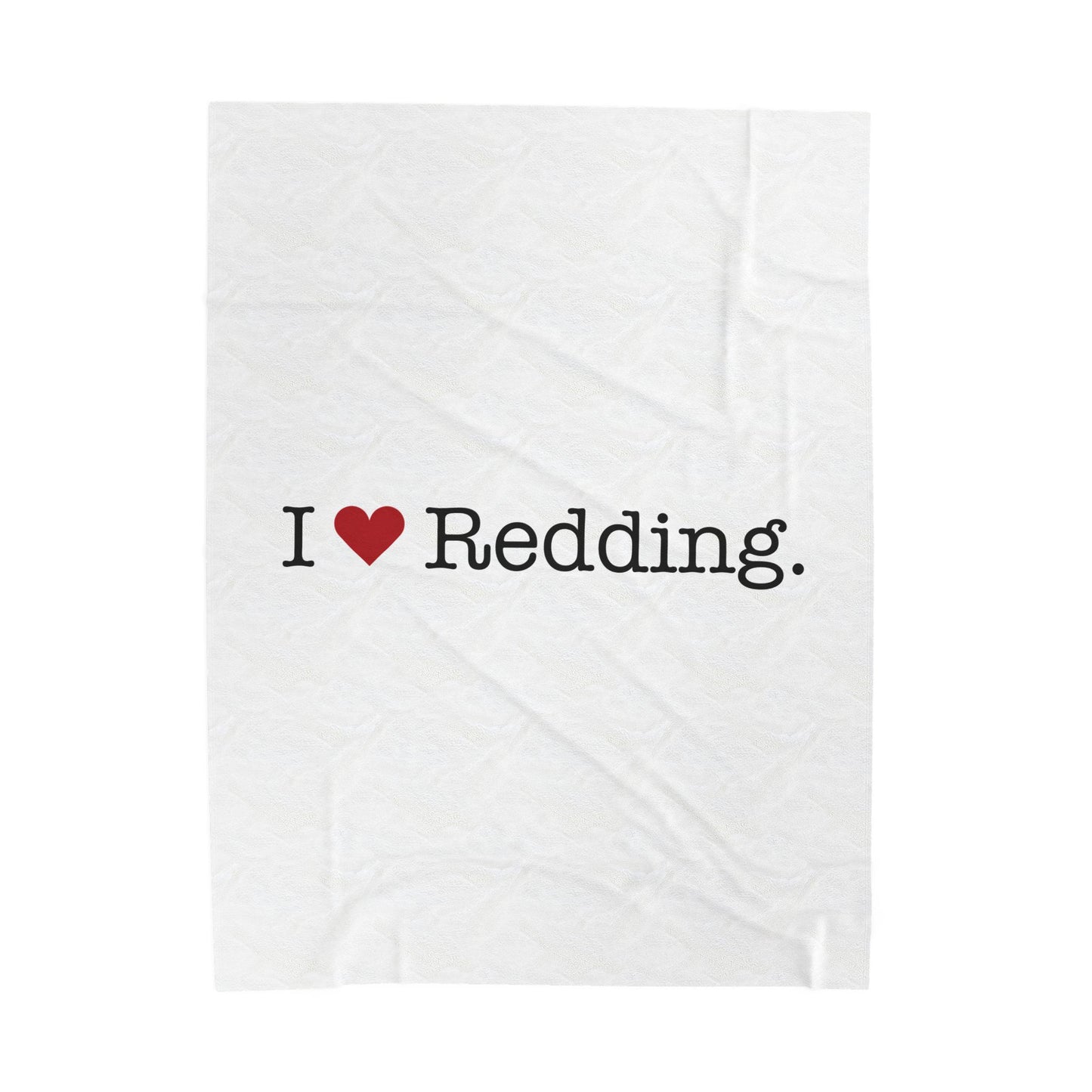 I Heart Redding. Velveteen Plush Blanket