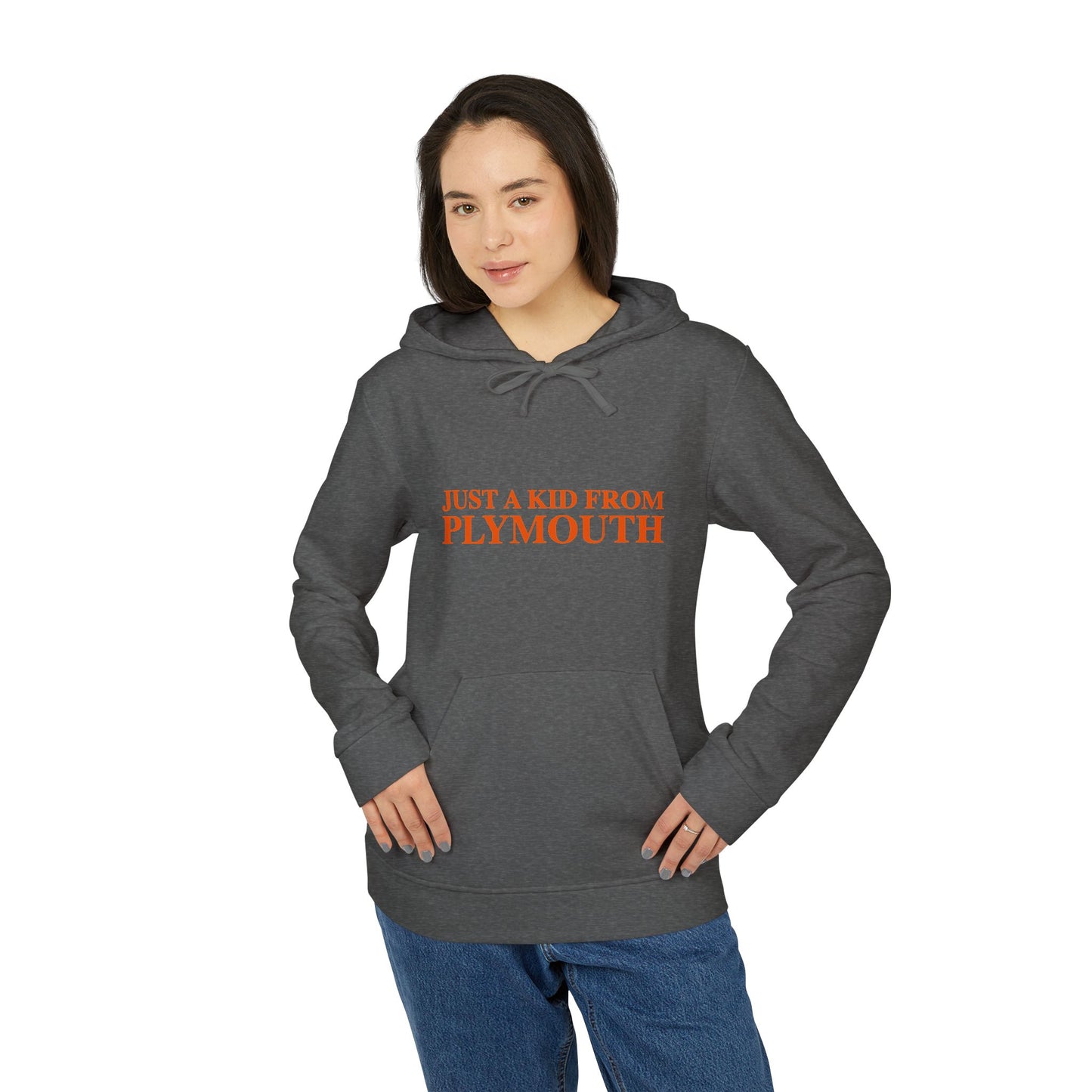 Just a kid from Plymouth adidas Unisex Fleece Hoodie