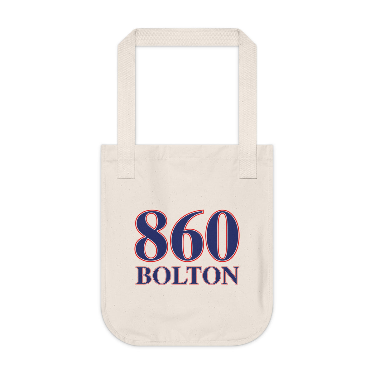 860 Bolton Red, White & Blue Organic Canvas Tote Bag