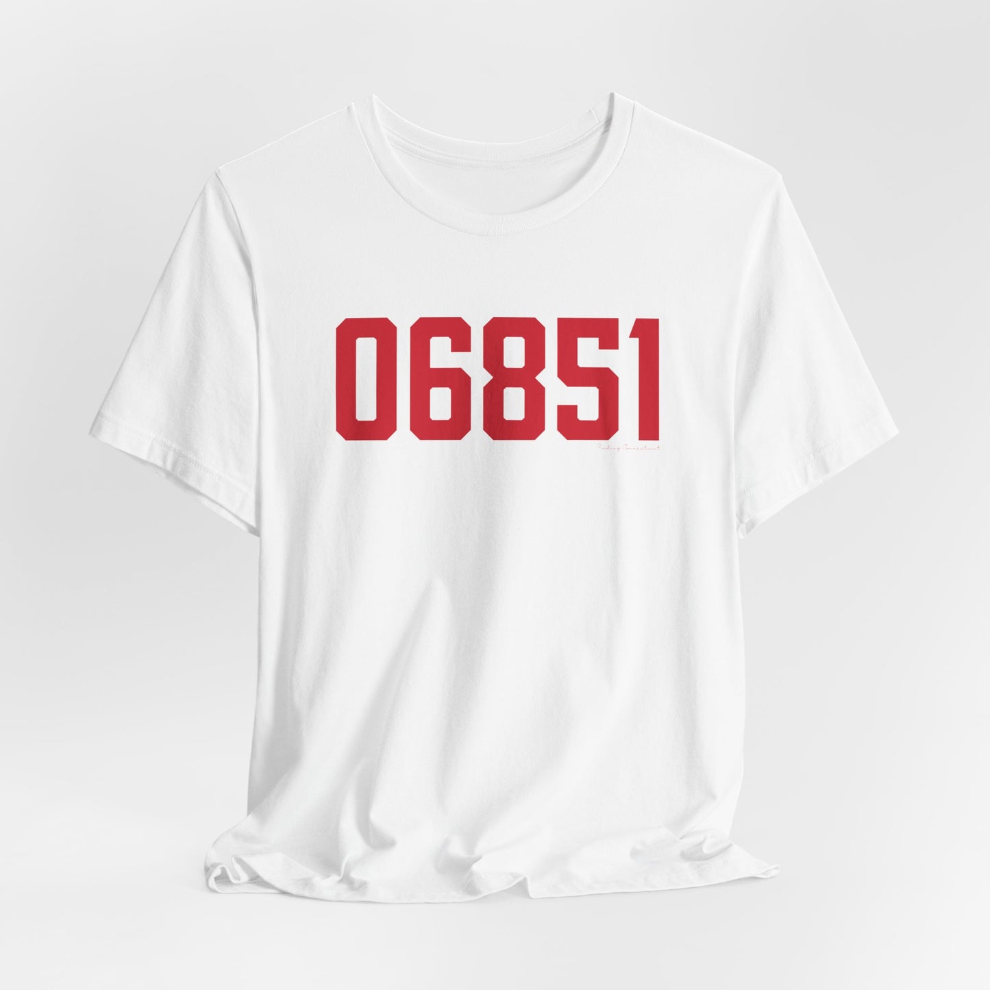 06851 Norwalk Connecticut Zip Code Unisex Jersey Short Sleeve T-Shirt