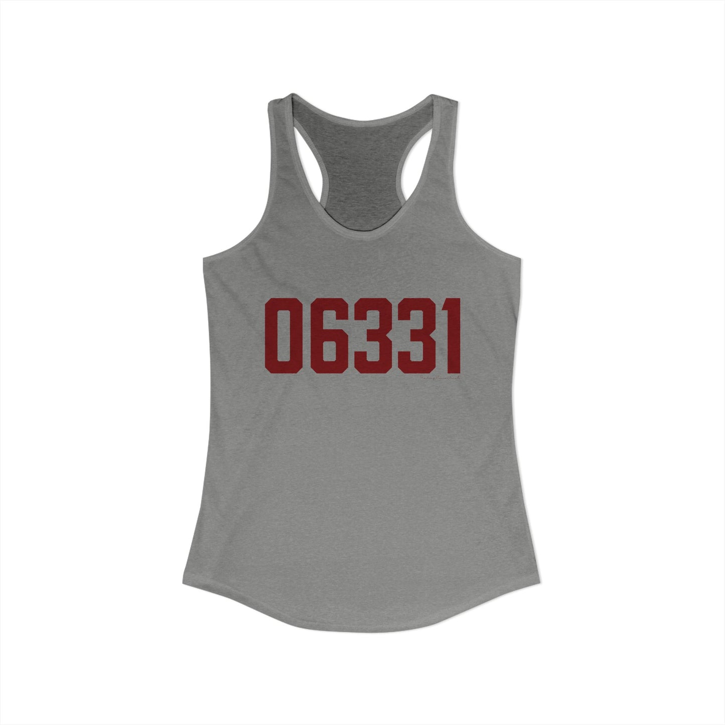 06331 Canterbury Connecticut Zip Code Women's Ideal Racerback Tank Top