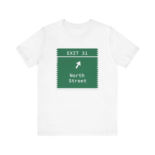 Vintage Merritt Parkway Exit 31 Sign Unisex Jersey Short Sleeve T-Shirt