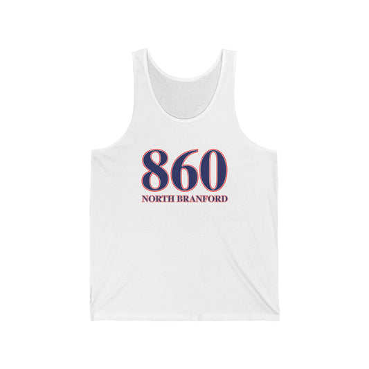 860 North Stonington Red White & Blue Unisex Jersey Tank Top