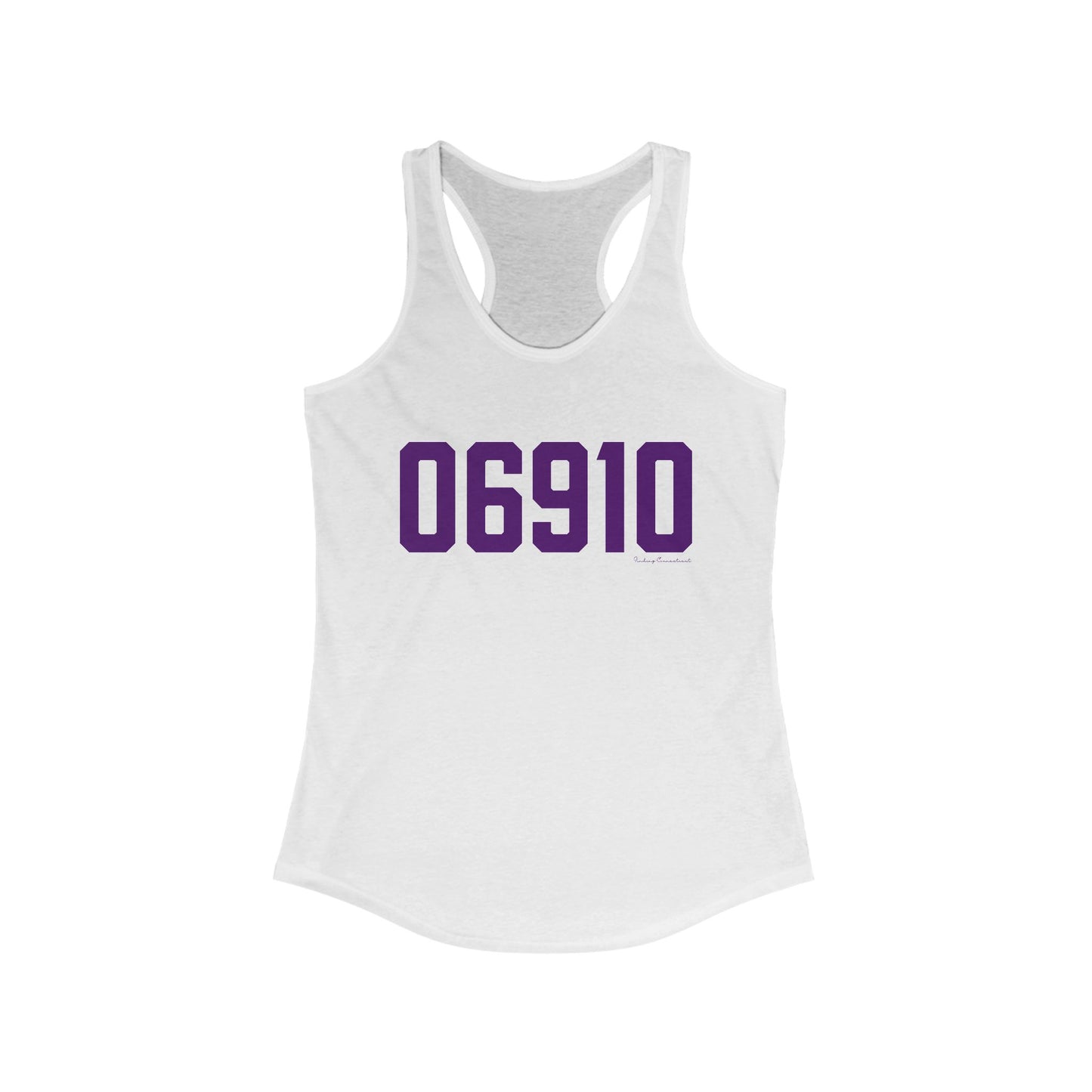 06910 Stamford Connecticut Zip Code Women's Ideal Racerback Tank Top