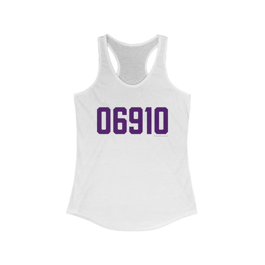 06910 Stamford Connecticut Zip Code Women's Ideal Racerback Tank Top