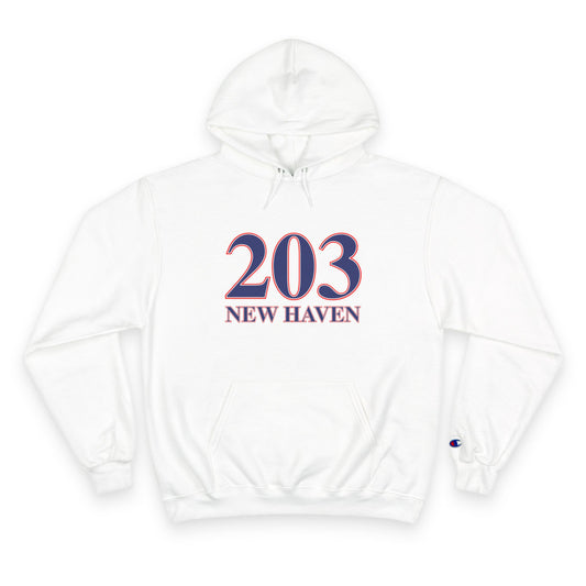 203 New Haven Red, White & Blue Champion Hoodie