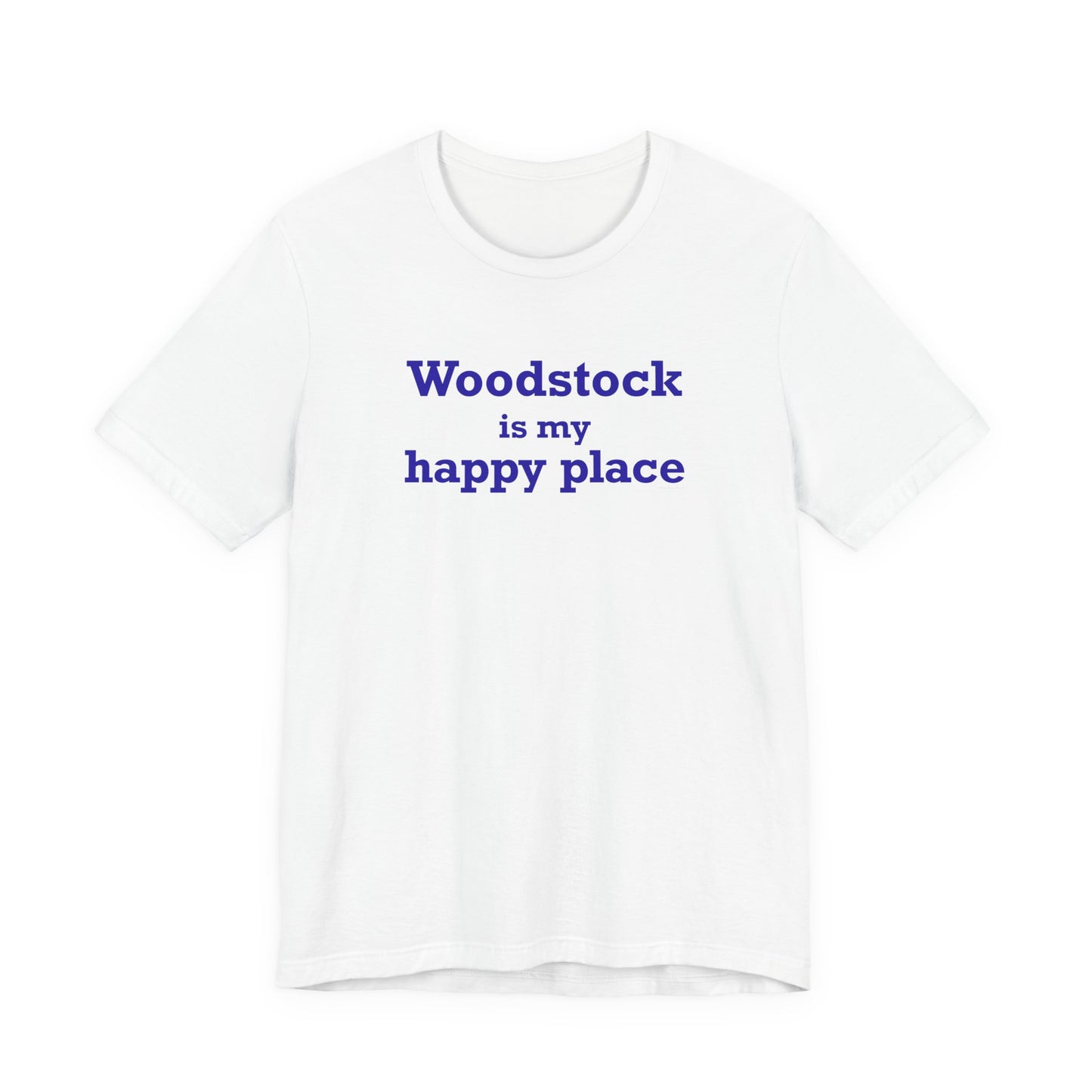 Woodstock is My Happy Place Unisex Jersey Short Sleeve T-Shirt