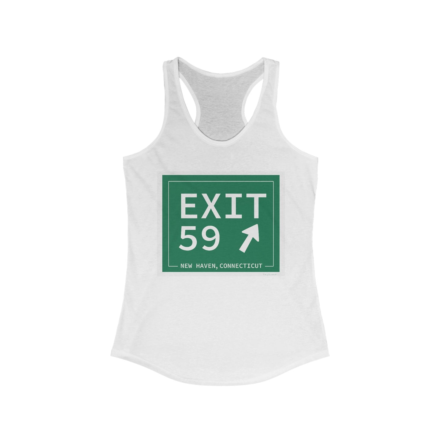 Vintage Exit 59 WCP Sign Women's Ideal Racerback Tank Top