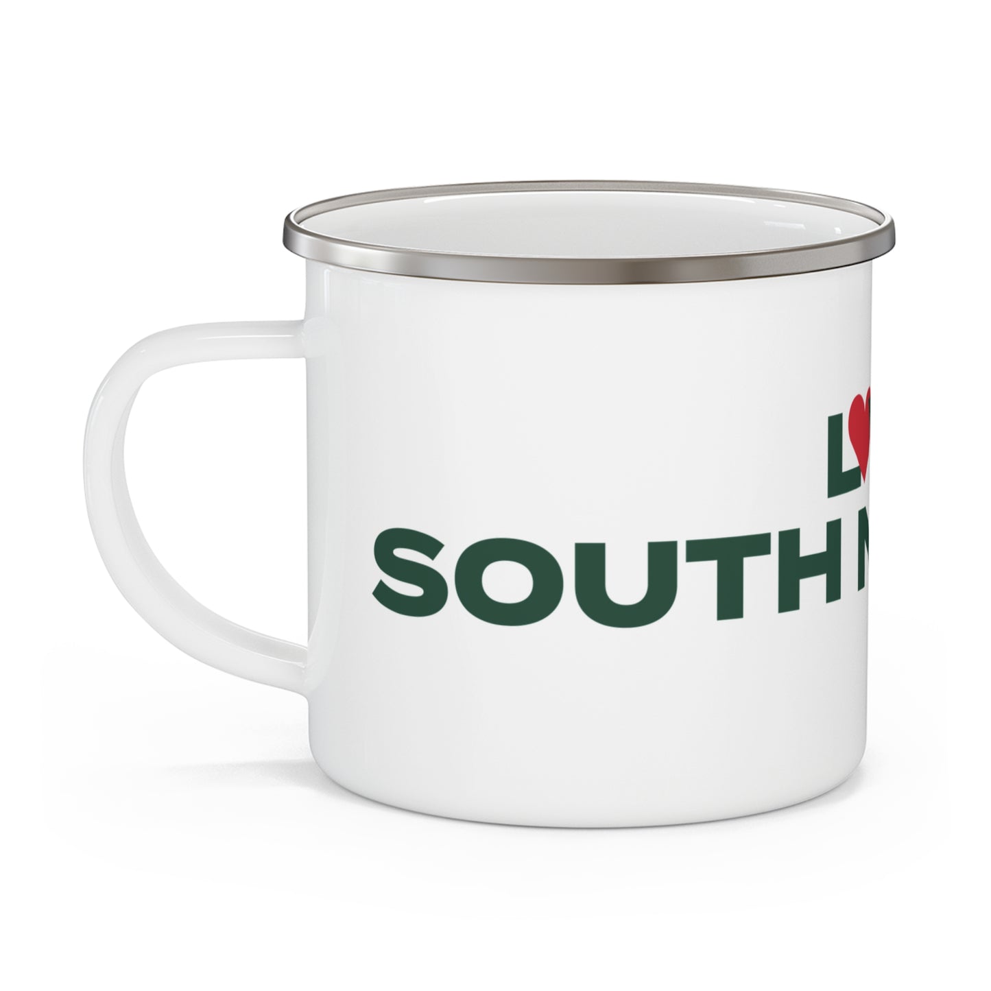 Love South Norwalk Enamel Camping Mug