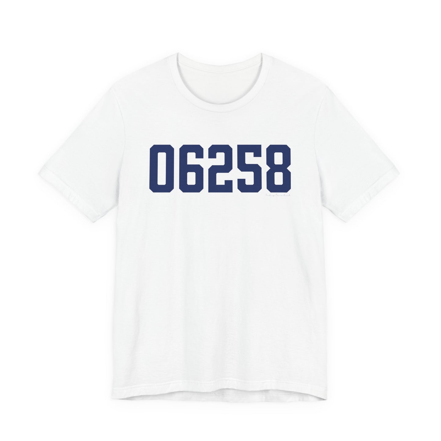 06258 Pomfret Connecticut Zip Code Unisex Jersey Short Sleeve T-Shirt