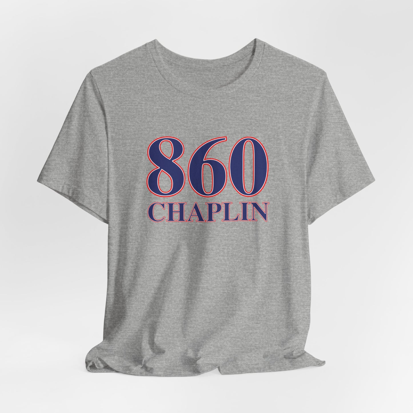 860 Chaplin Red White & Blue Unisex Jersey Short Sleeve T-Shirt