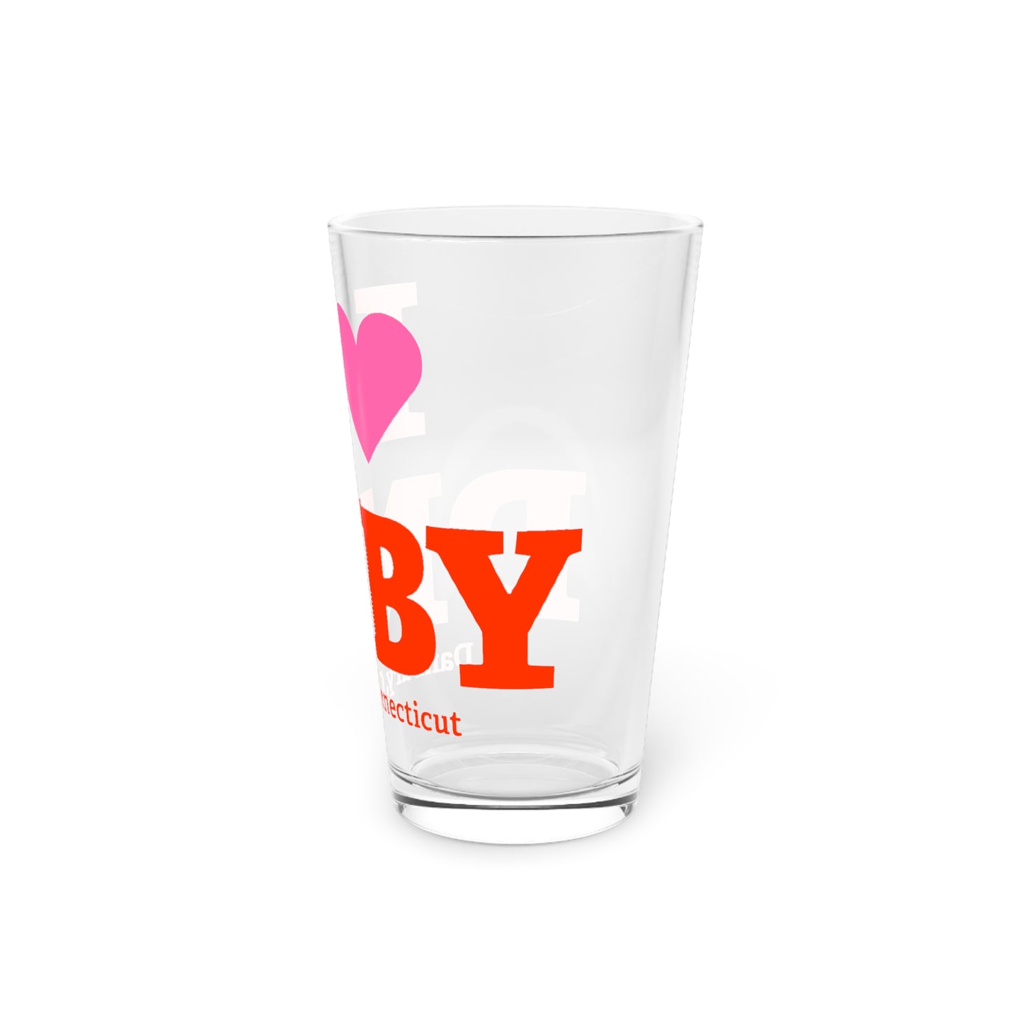 I Heart DNBY Pint Glass, 16oz